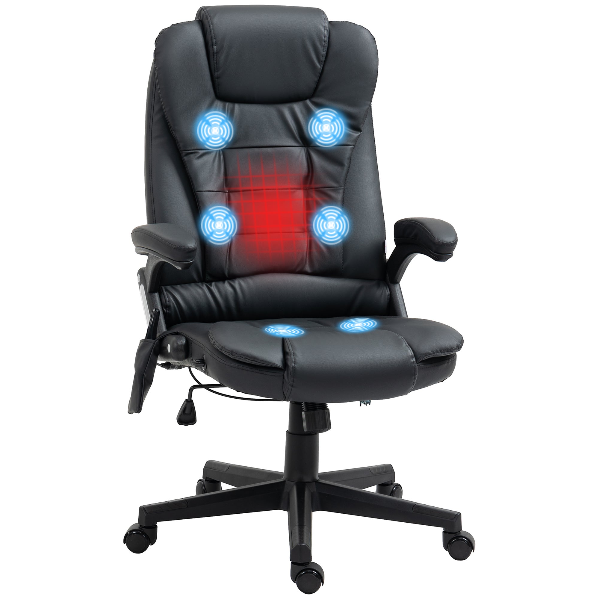 Ergonomiczny, regulowany, obrotowy o 360° fotel biurowy z masażem