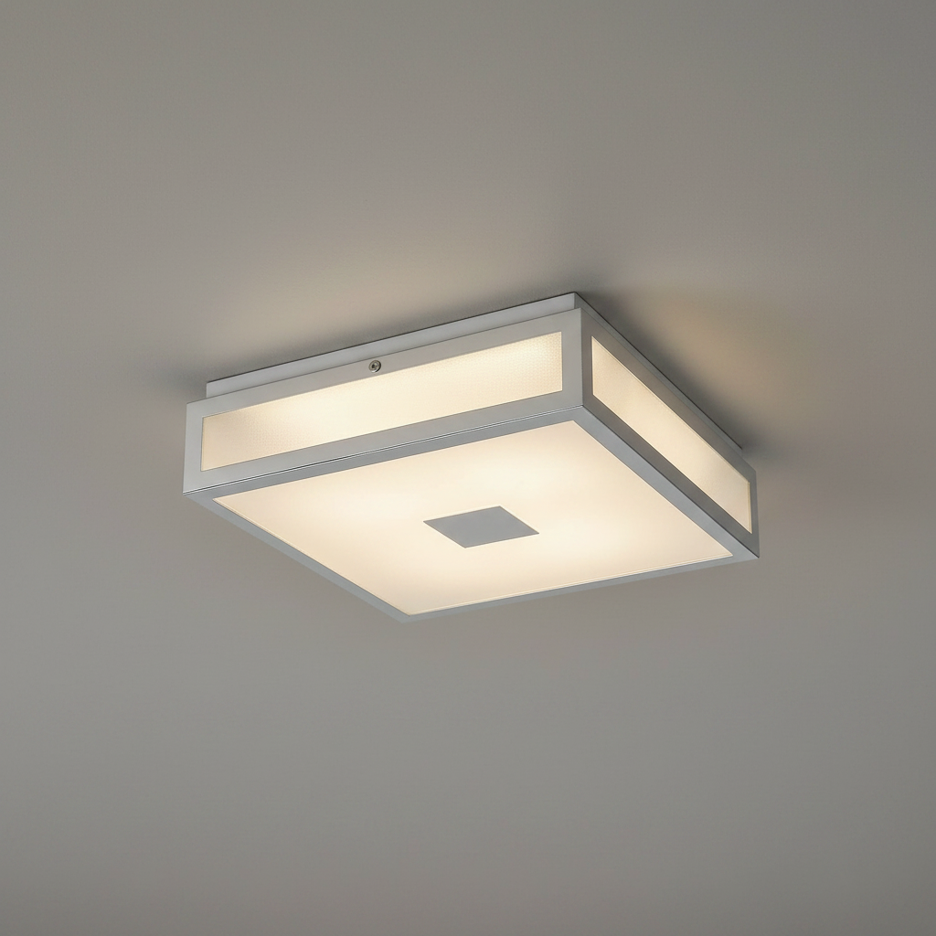 Lampa sufitowa LED ZOYA 24W Neutralna biel 1790lm szkło biała chromowana wym:9x40x40cm IP44 Rabalux
