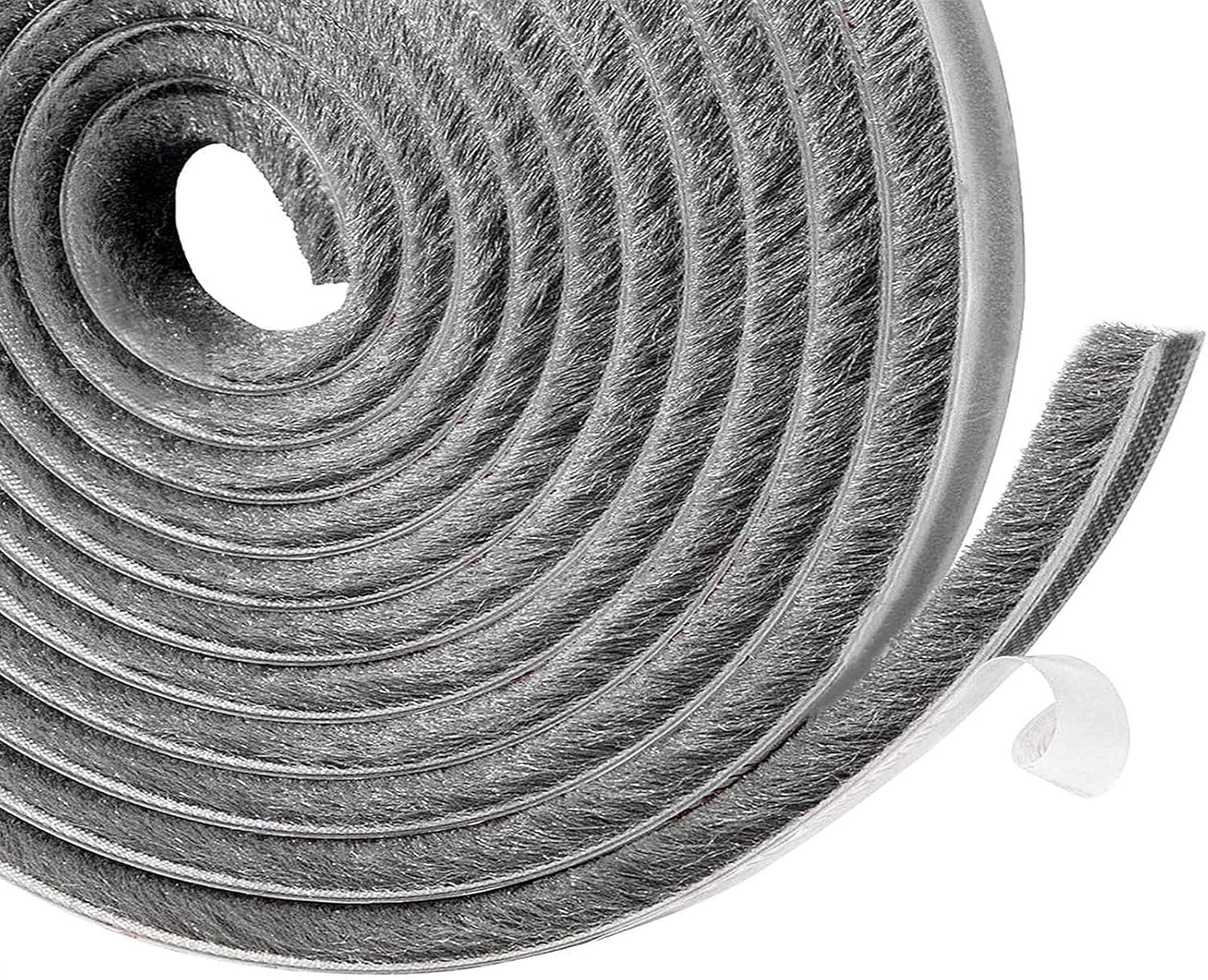 Uszczelka okienna, izolacja przed zimnem, uszczelka drzwi wejściowych, 10 m x 9 mm x 9 mm, idealna do tłumienia hałasu i wilgoci – szara