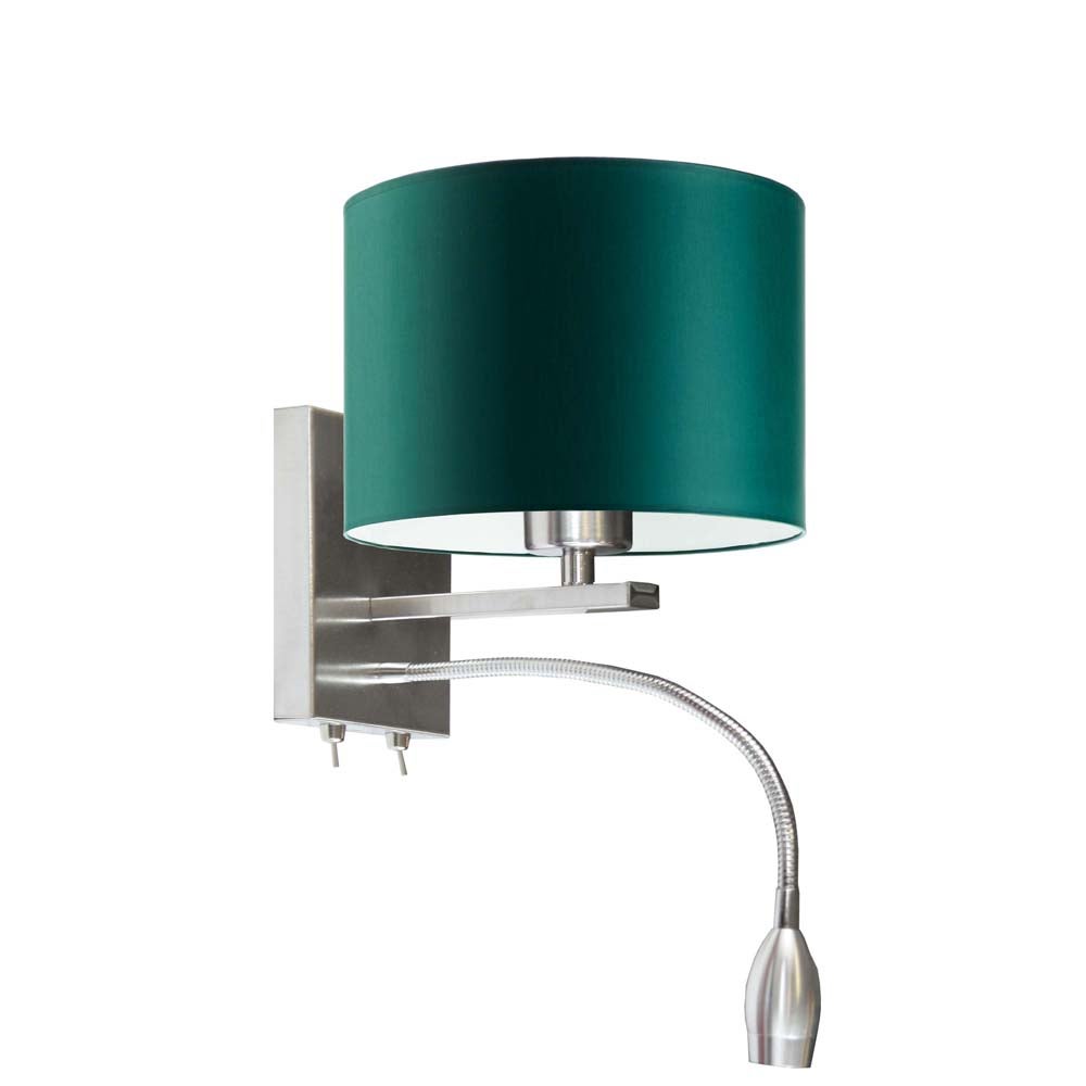Kinkiet LED lampa ścienna lampa na ścianę z abażurem walec MOTO