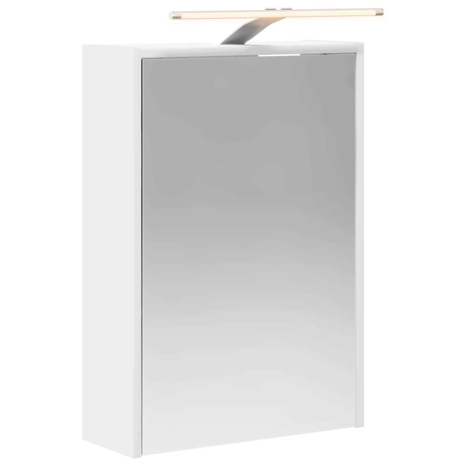 Szafka z lustrem do łazienki Biały 43 x 16 x 62.5 cm
