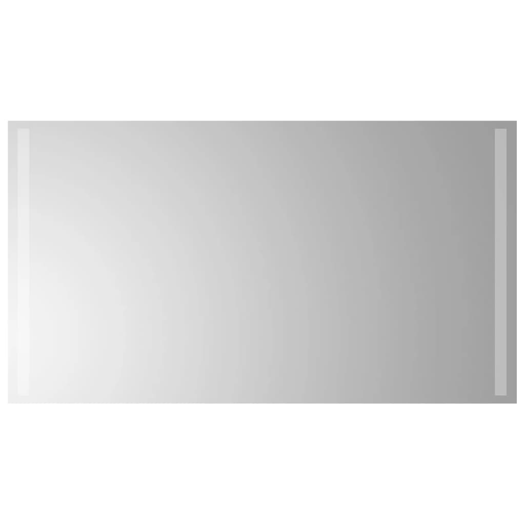 Lustro Łazienkowe Ścienne 50x90 cm z LED 5 V IP65 Przezroczyste