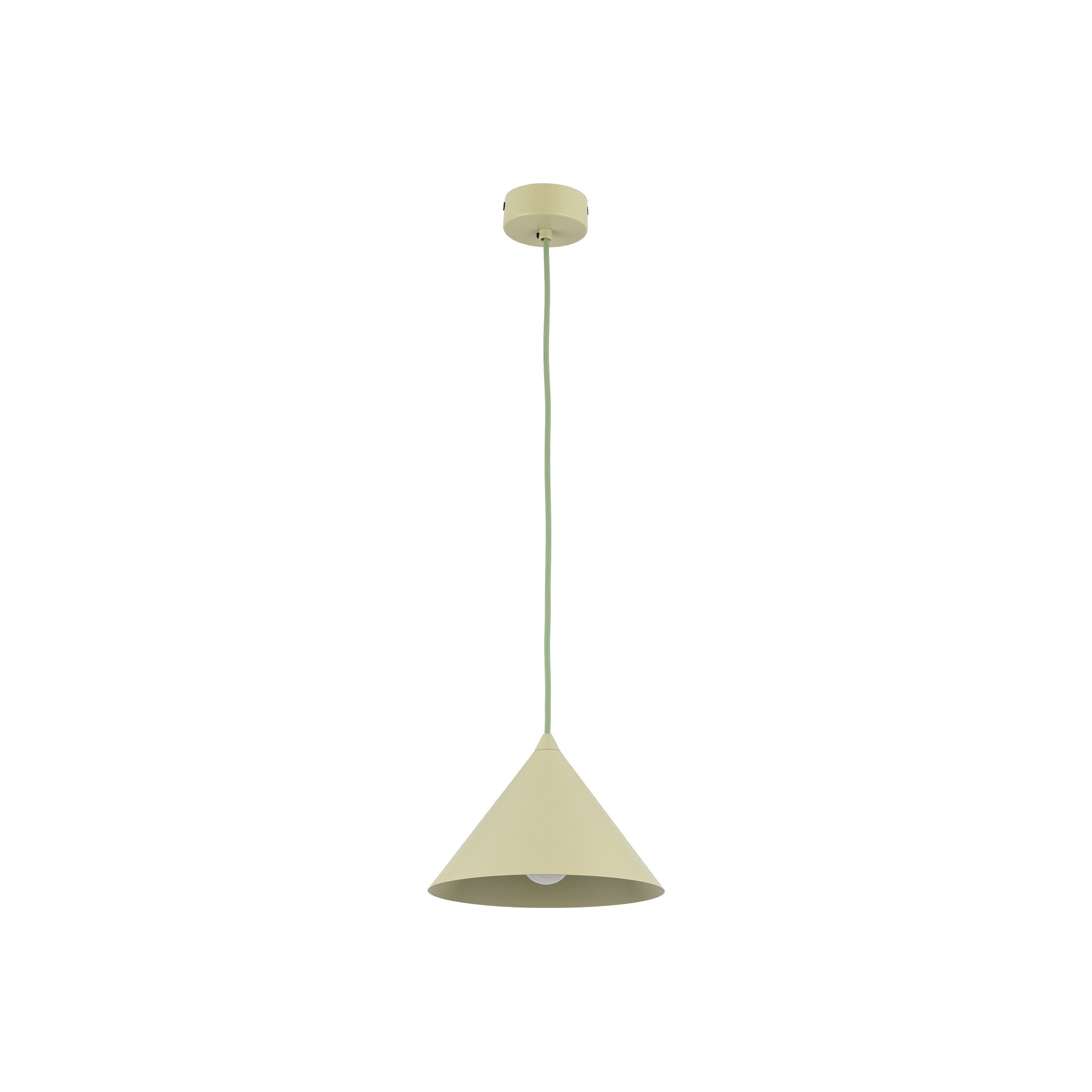 Lampa Wisząca Tk Lighting Cono S Stożek Metalowy Pistacjowy 1Xe27 -1Szt.