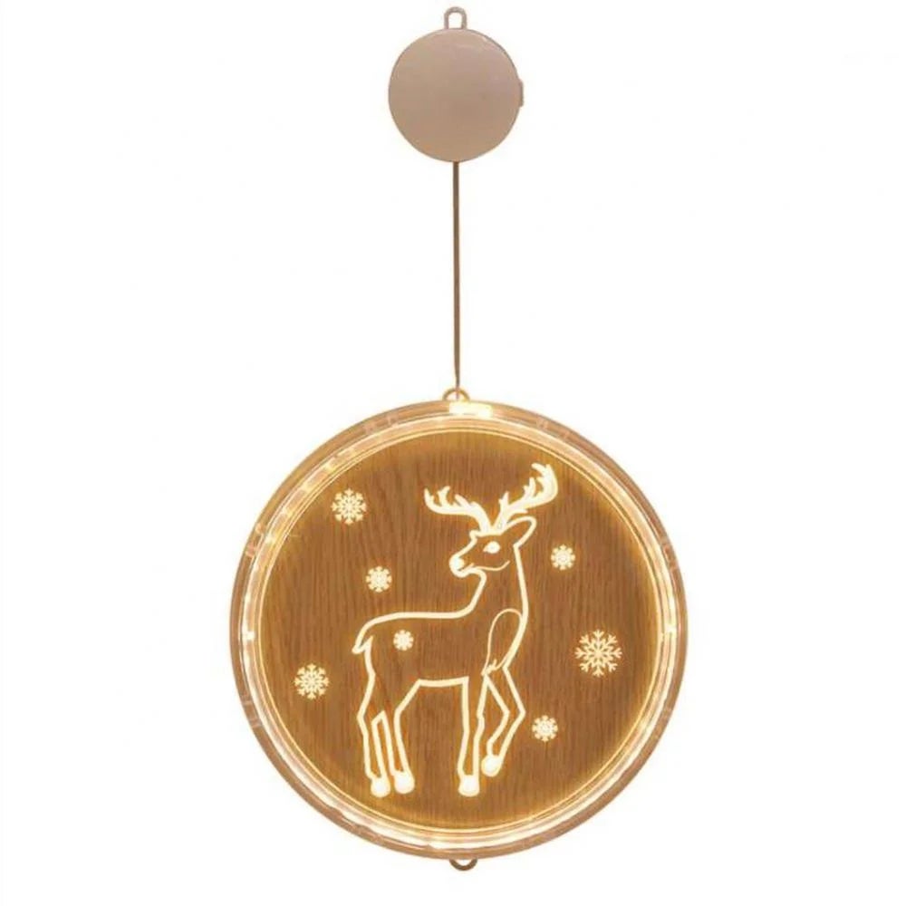 Zasilane bateryjnie lampki do dekoracji świątecznych okien, lampka LED Haning, 16 cm