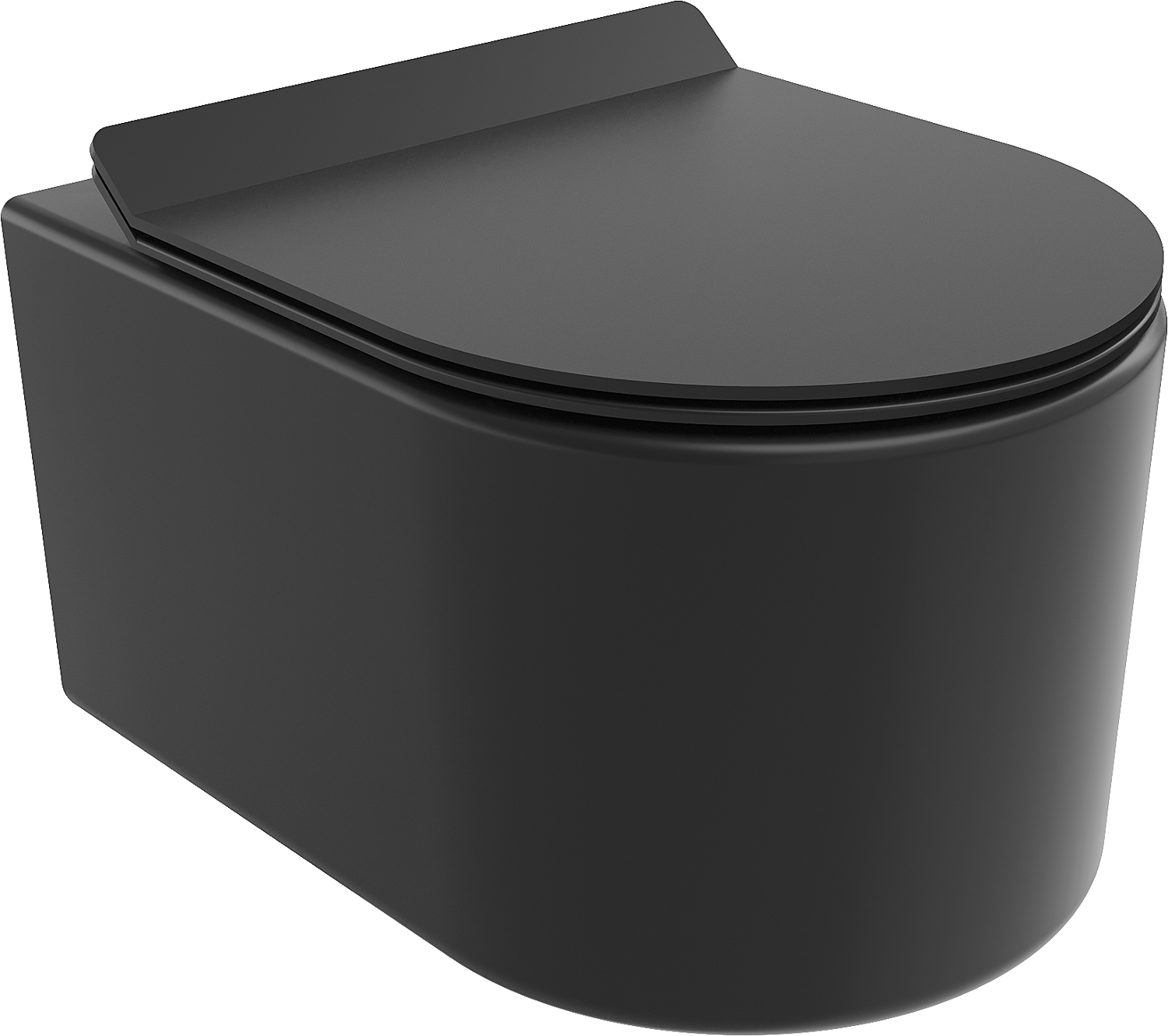 Mexen Sofia miska wc Rimless z deską wolnoopadającą slim, duroplast, czarna mat - 30540185
