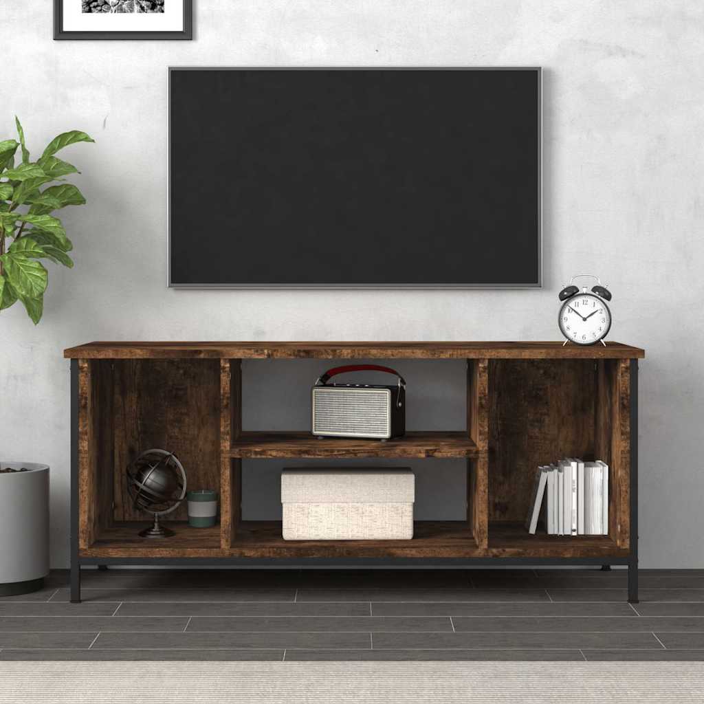 Szafka pod telewizor, przydymiony dąb, 102x35x45 cm