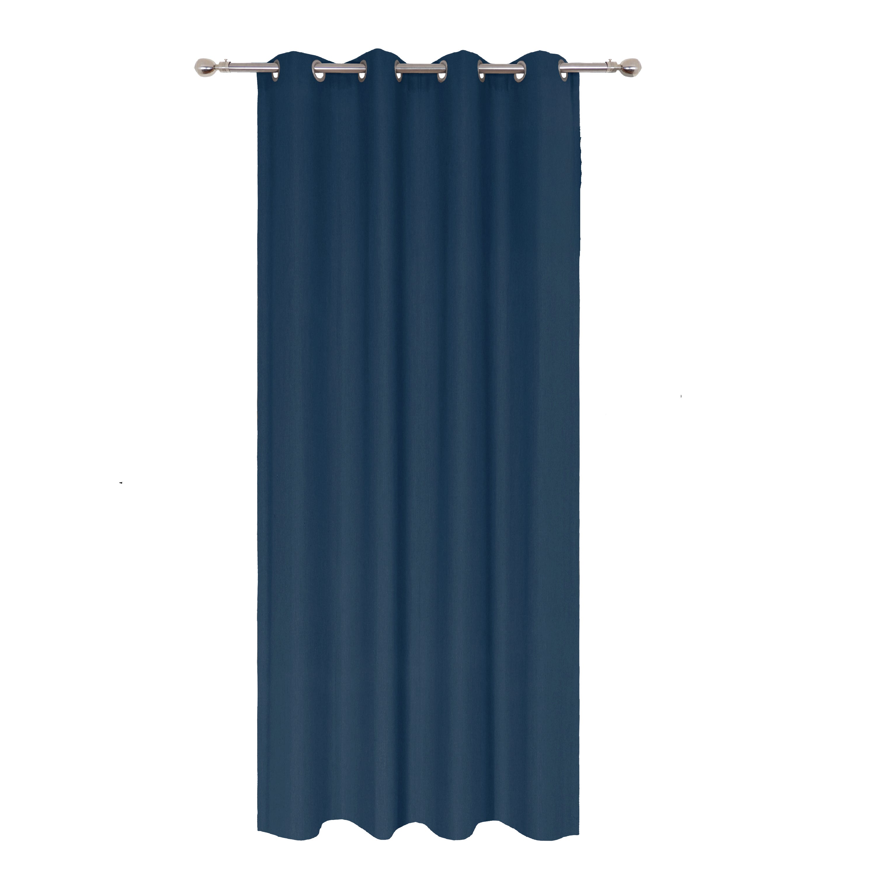 Zasłona filtrująca, Kalpe, bawełna, niebieska, wys. 280 x szer. 140 cm INSPIRE