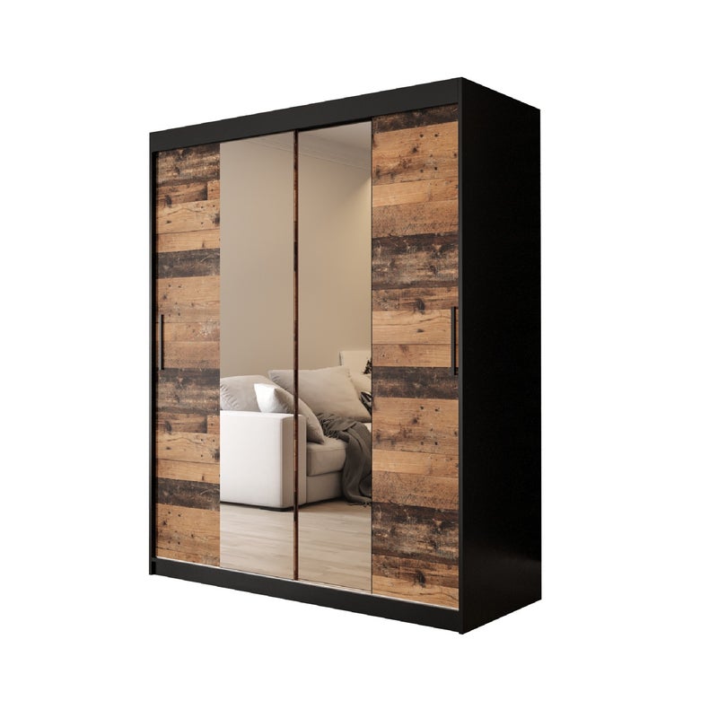 Szafa przesuwna garderoba OLD STYLE T1 150 x 62 x 200 cm - Abiks Meble