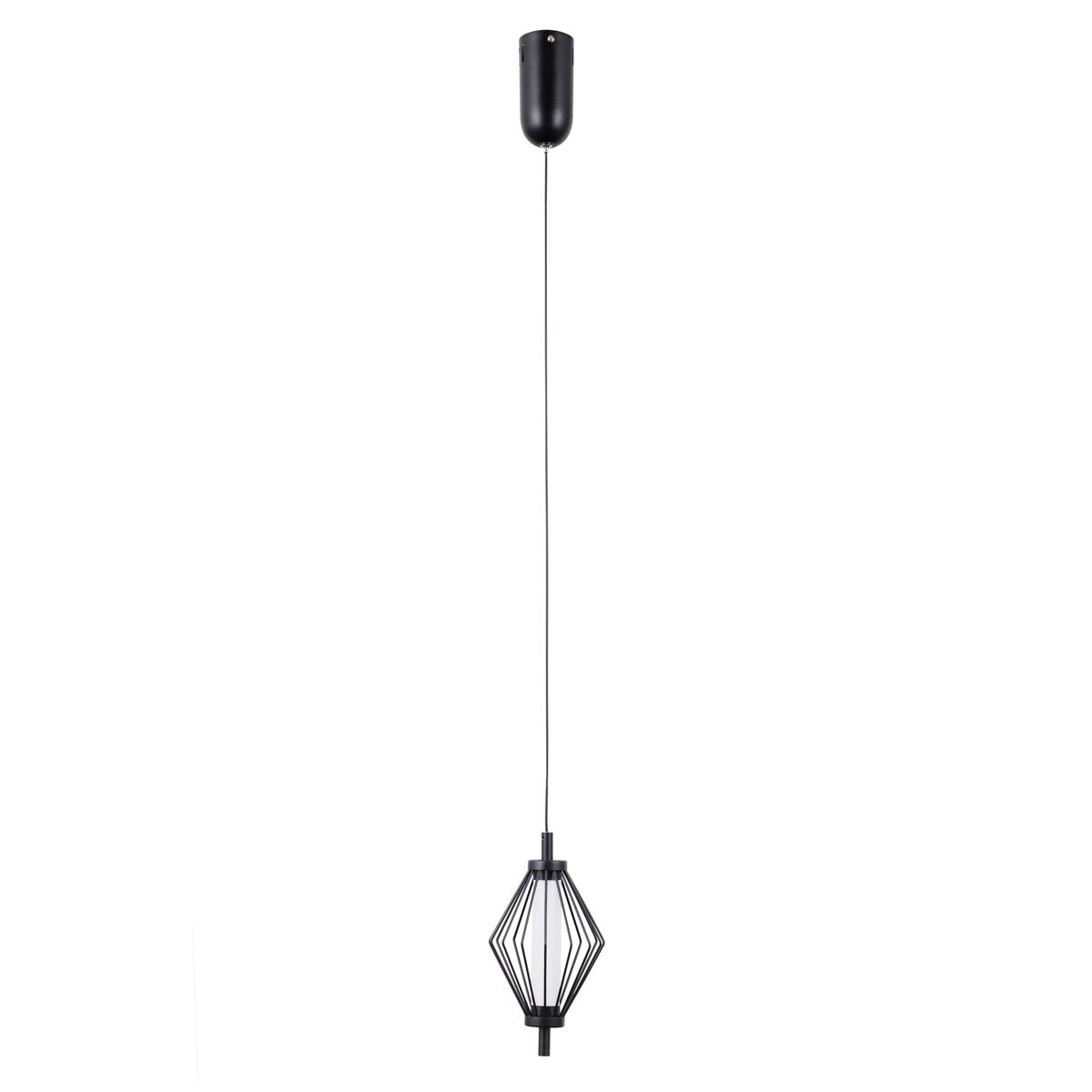 Lampa wisząca SEVIL LED 5W Ciepła biel 303lm czarna matowa wym: 120 x 12,5 x 12,5 cm Italux