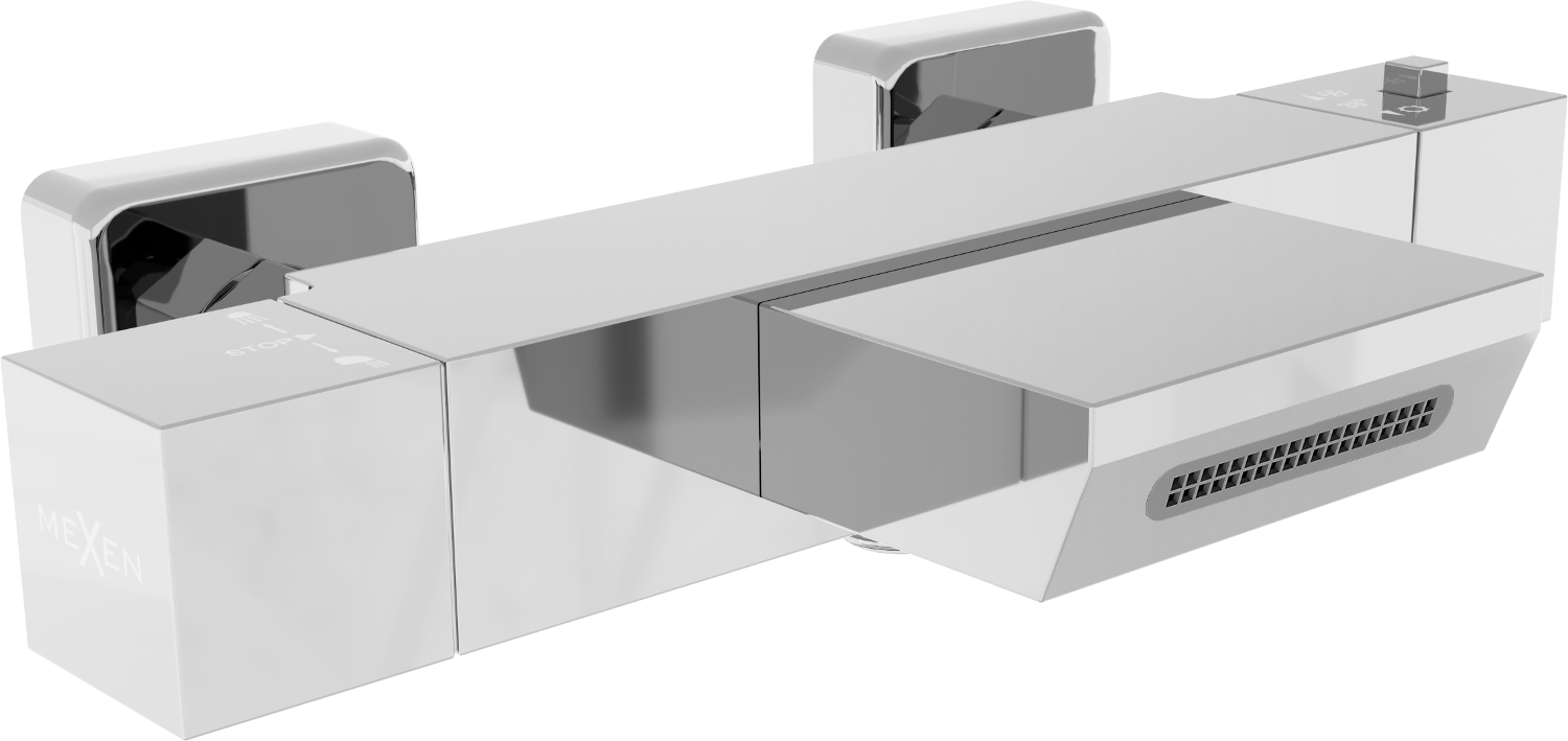 Mexen Cube termostatyczna bateria wannowa, chrom - 77360-00