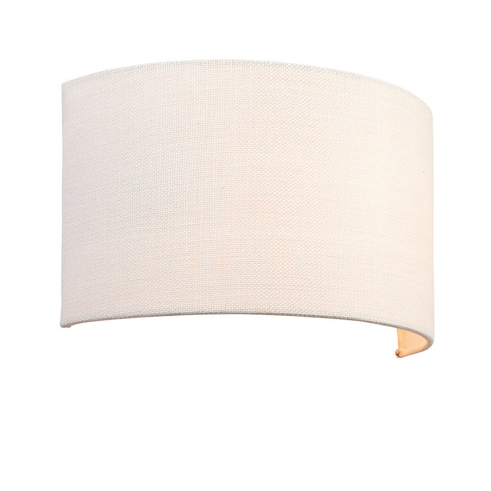 Kinkiet OBl biały vintage 1xE27x20W tkanina wym:18x31,5x14cm IP20 Endon