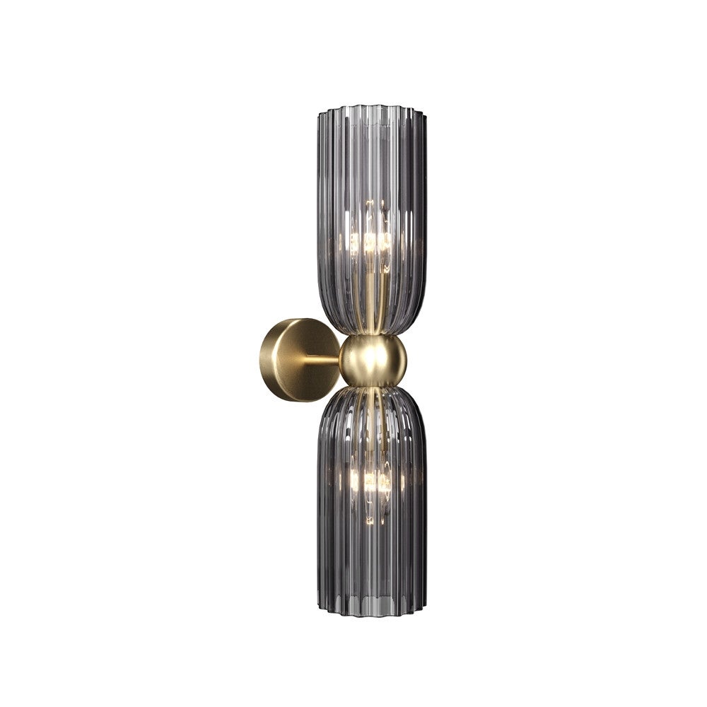 Lampa ścienna złota ze szklanym kloszem Antic Maytoni MOD302WL-02GR