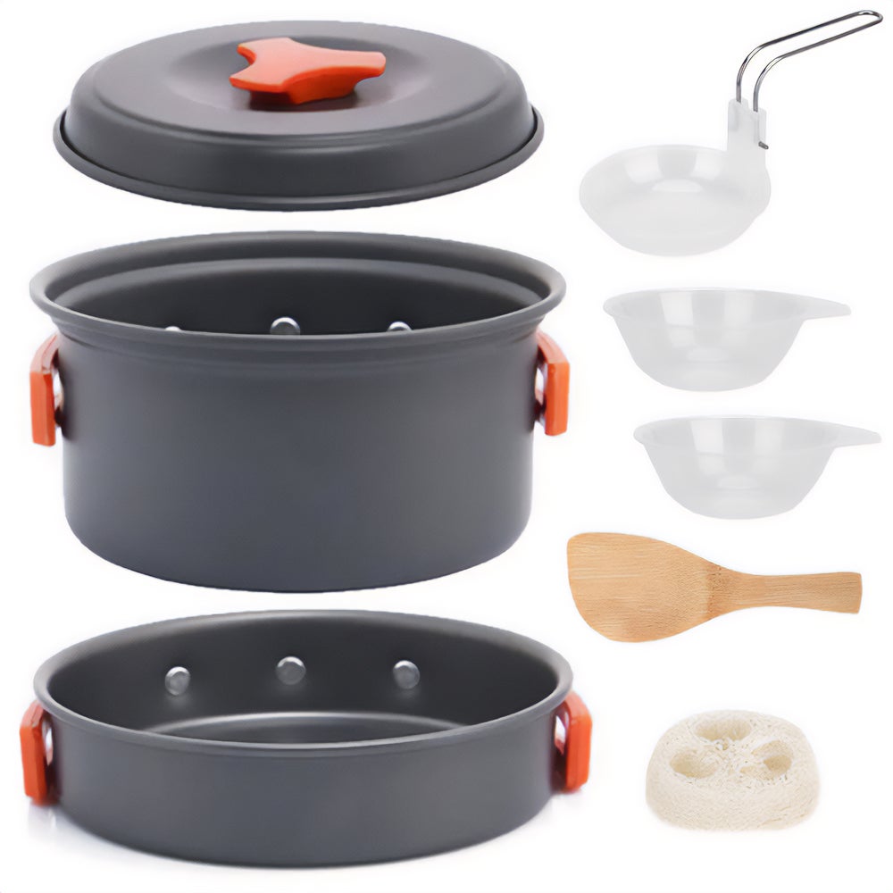 Zestaw garnków turystycznych Tourer garnek patelnia 400g akcesoria 1szt