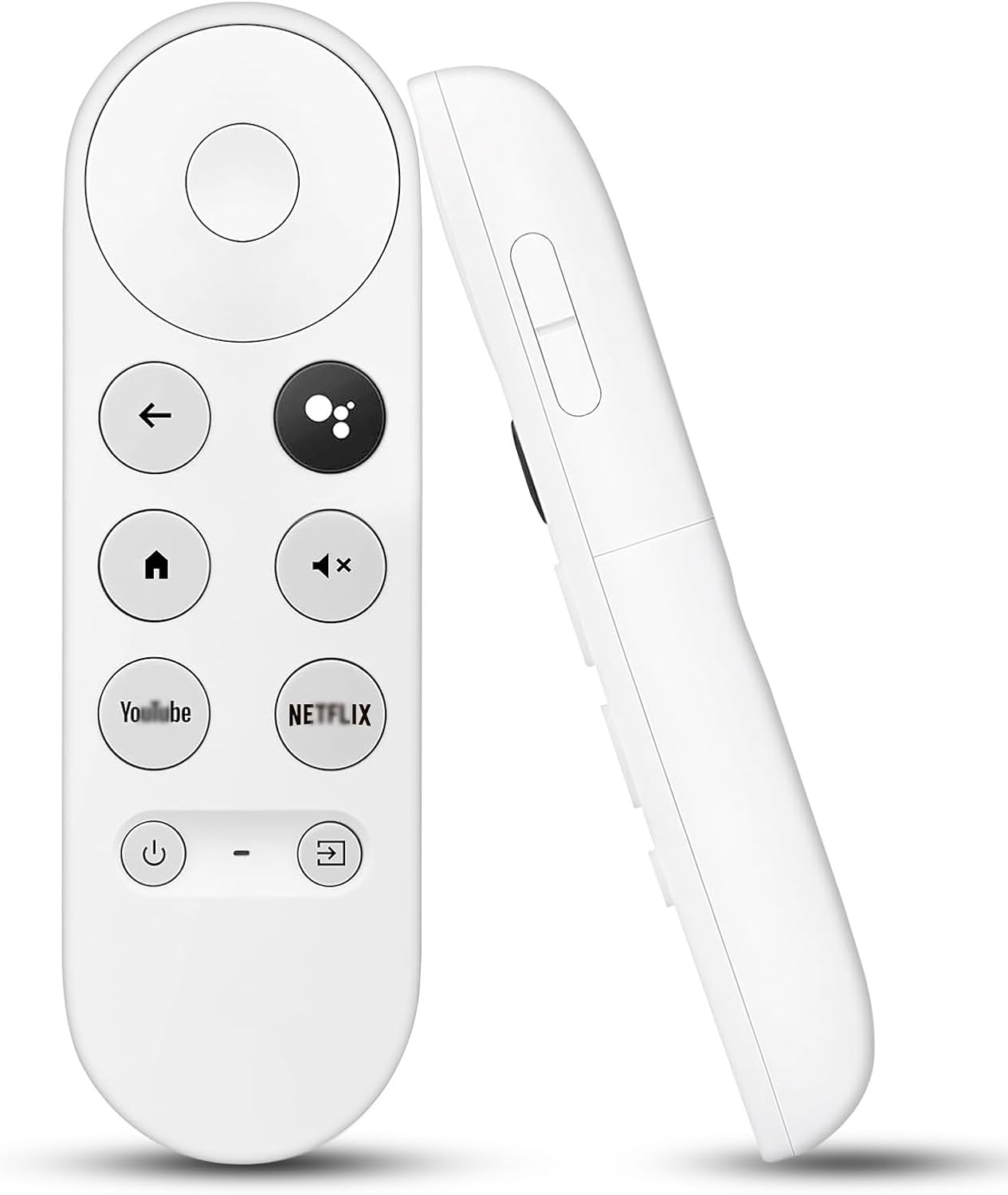 Pilot głosowy Bluetooth G9N9N – zamiennik telewizora Google Chromecast 4K Snow/Google TV, kompatybilny ze streamerem Chromecast 4K HDR, przyciski