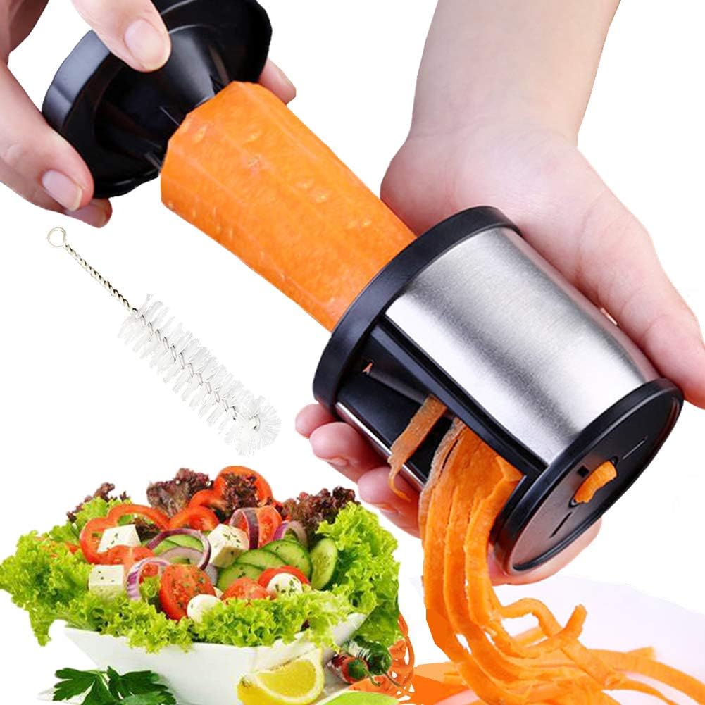 Spiralizator do warzyw - Spiralizator do spaghetti warzywnego, krajalnica do warzyw do owoców i warzyw - spirale, julienne, spaghetti
