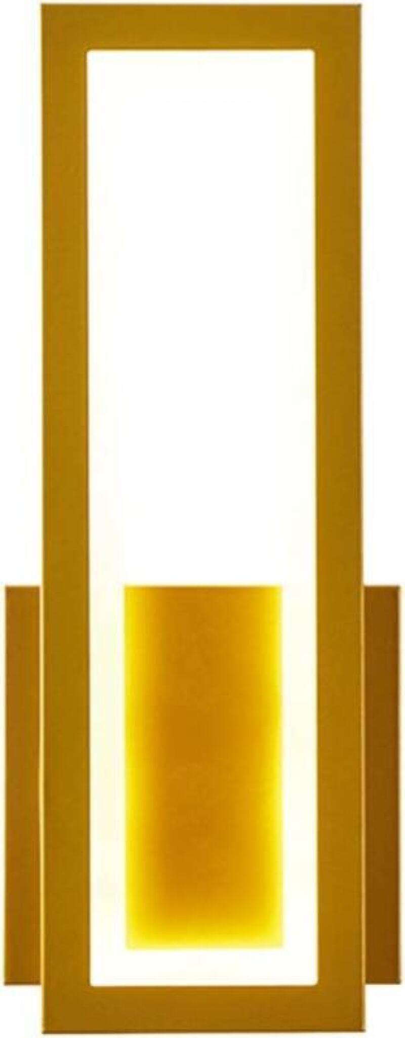 Nowoczesna lampa ścienna LED 15W – światło trójkolorowe – złoto – materiały:żelazo i akryl – 32cm – Nadaje się do sypialni i salonów