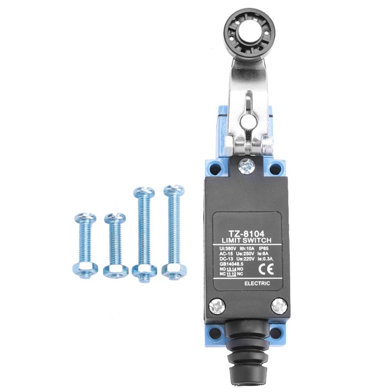 TZ-8104 SPDT Wyłącznik krańcowy chwilowy z dźwignią rolkową obrotową 6A 250V
