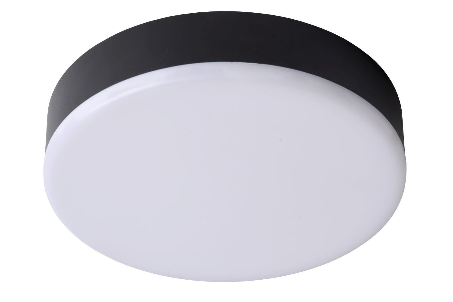 Plafon okrągły CERES LED 30W Ciepła biel 2481lm czarno-biały wym:5x21,5x21,5cm IP66 Lucide