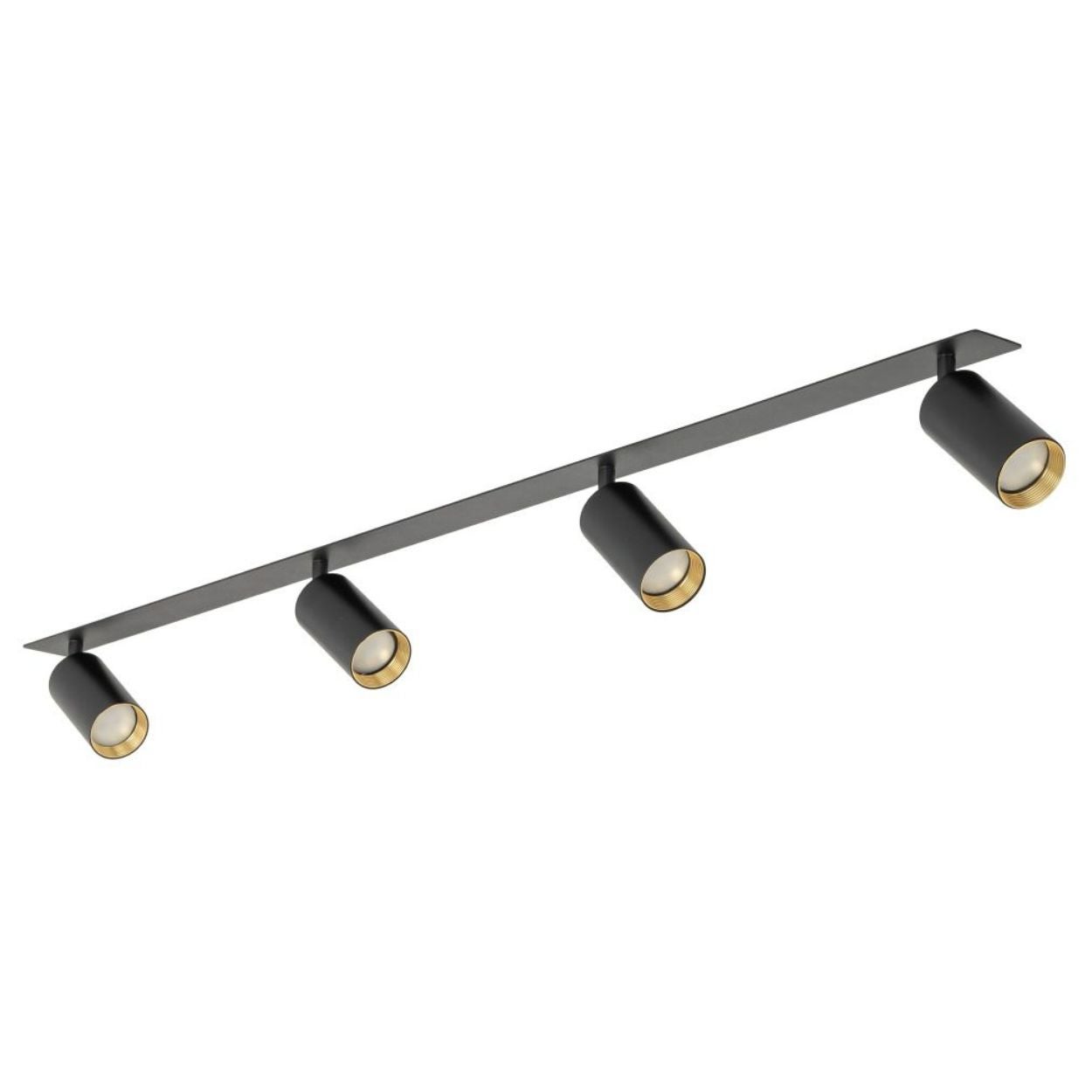 Lampa sufitowa podtynkowa TK Lighting AMIS 4xGU10 czarna 127x22x14 cm 1 szt.