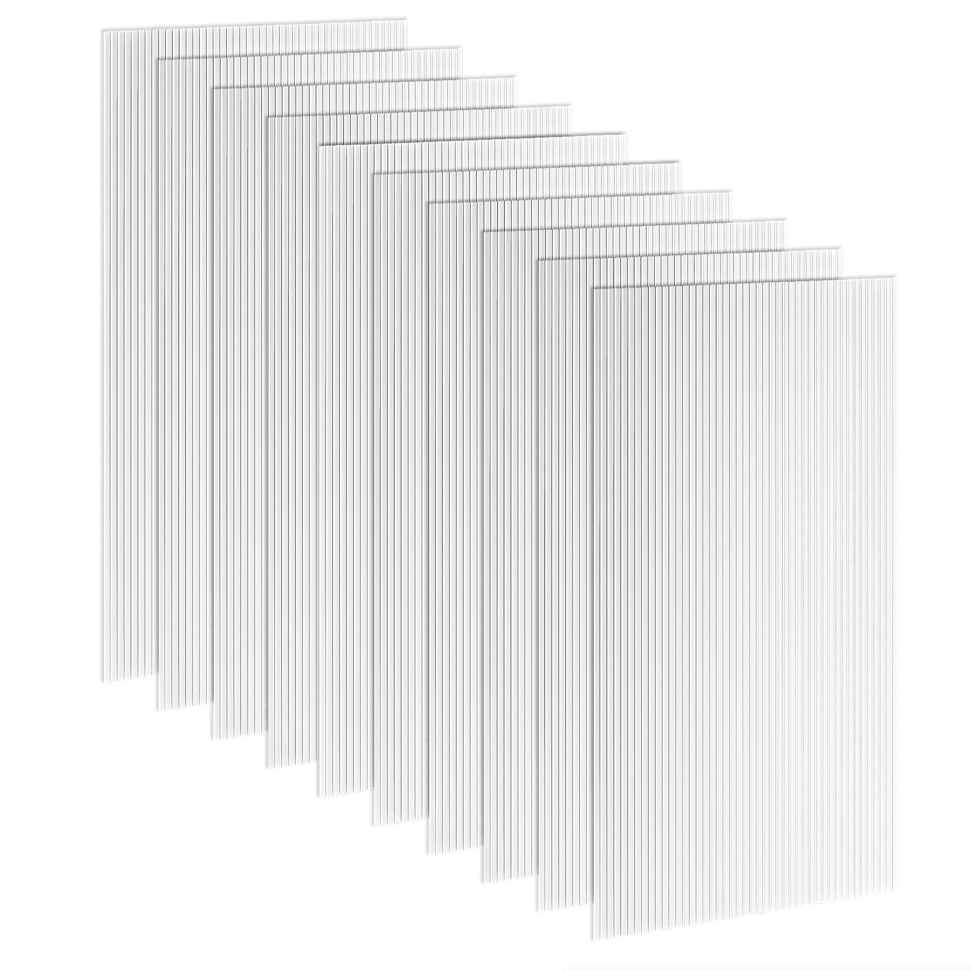 10 poliwęglan Corrugated Sheets 4 mm, odporny na UV, podwójny szklarnia Corrugated panel, 120x60 cm, przezroczysty