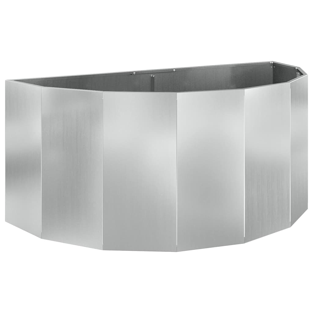 Donica Srebrny 120 x 60 x 50 cm Stal Galwanizowana