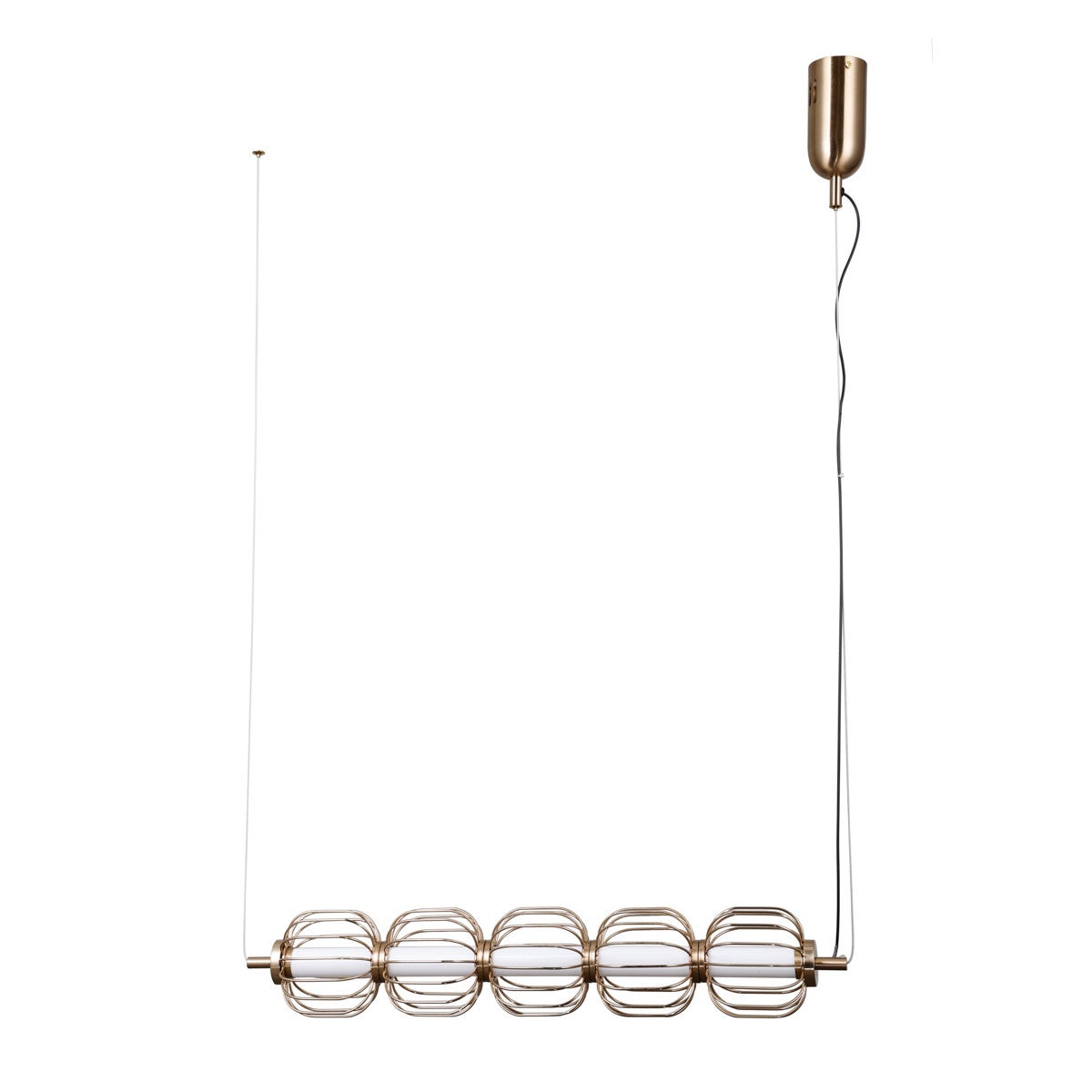 Lampa wisząca PEDRO LED 20W Ciepła biel 793lm złota wym: 120 x 63 x 11 cm Italux