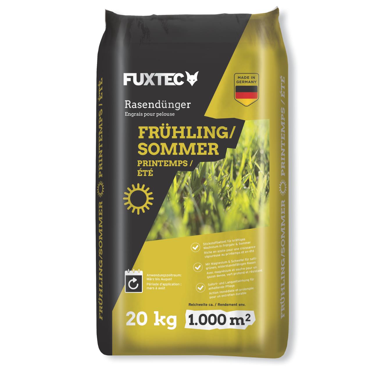 FUXTEC nawóz do trawników wiosna/lato FX-RDFS 20kg na 1000m kw.