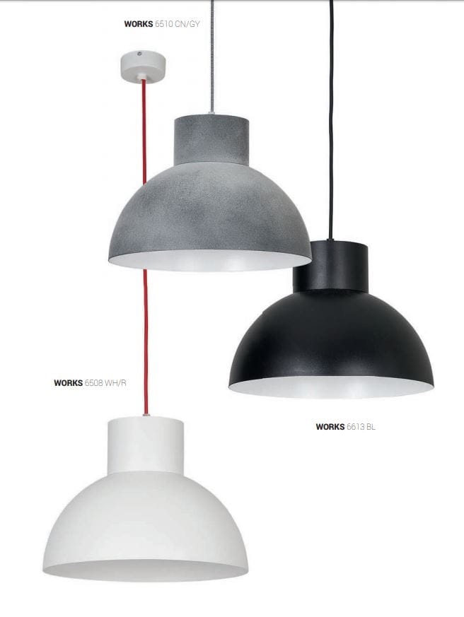 Lampa wisząca WORKS czarno-biała 1 x E27 x 60W wym:110x33x33cm Nowodvorski Lighting