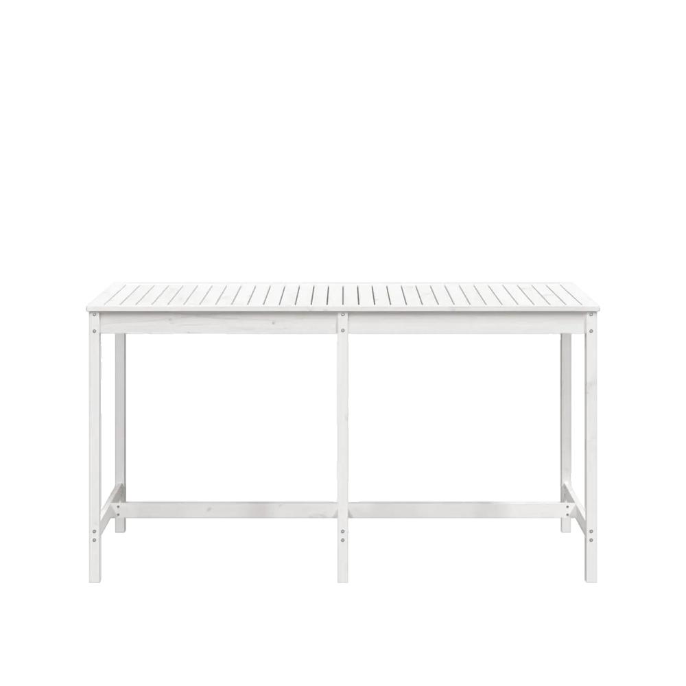 Stół ogrodowy vidaxl Lite drewno sosnowe biały 203,5x90x110 cm