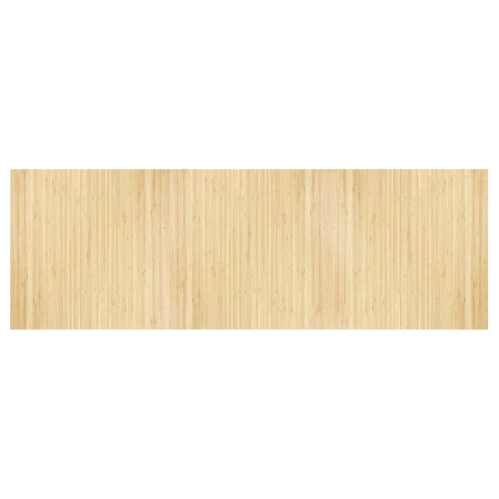 Dywan Bambusowy 100x300 cm Jasny Naturalny do Salonu Antypoślizgowy