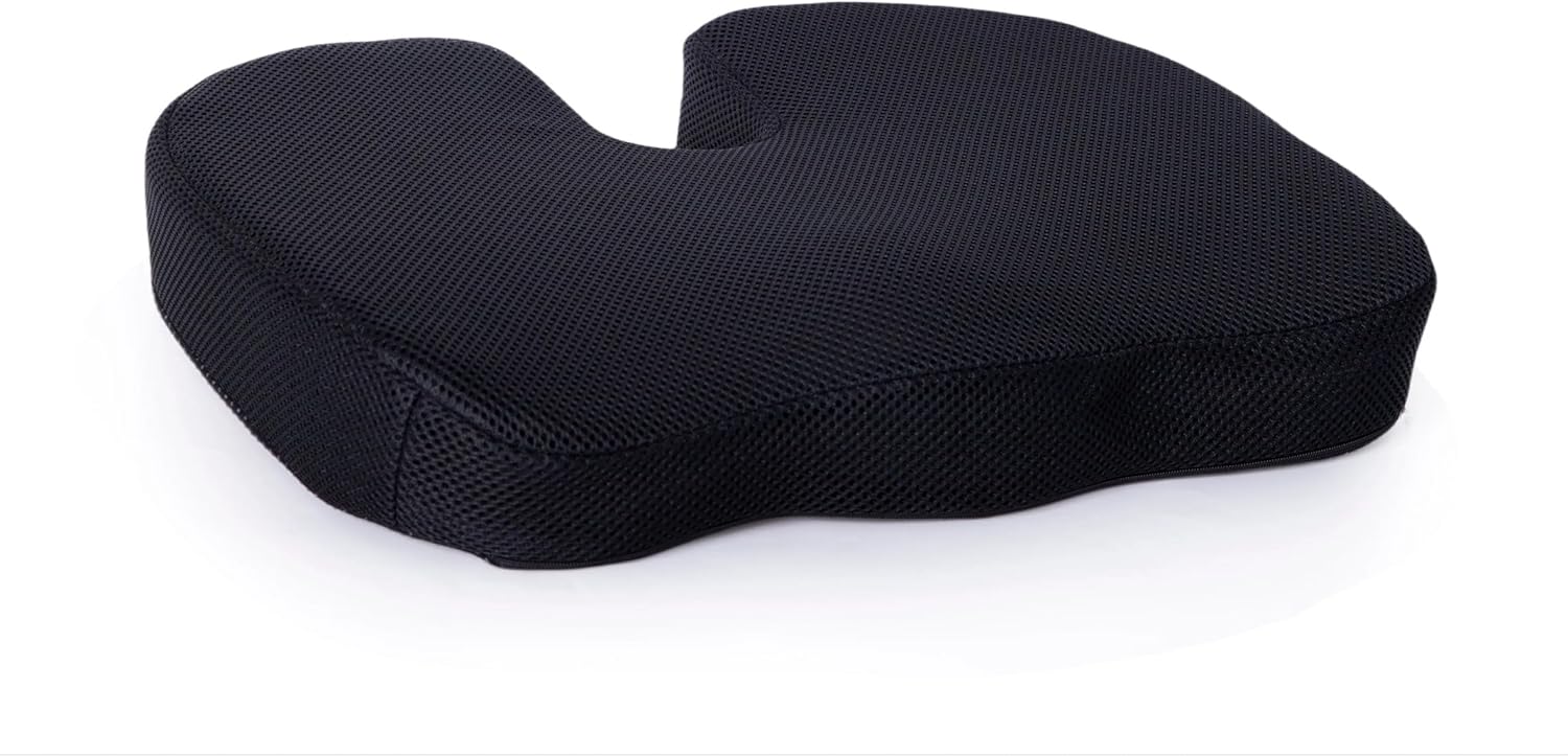 Ortopedyczna poduszka siedziskowa z pianki memory – ergonomiczna poduszka podtrzymująca kość ogonową