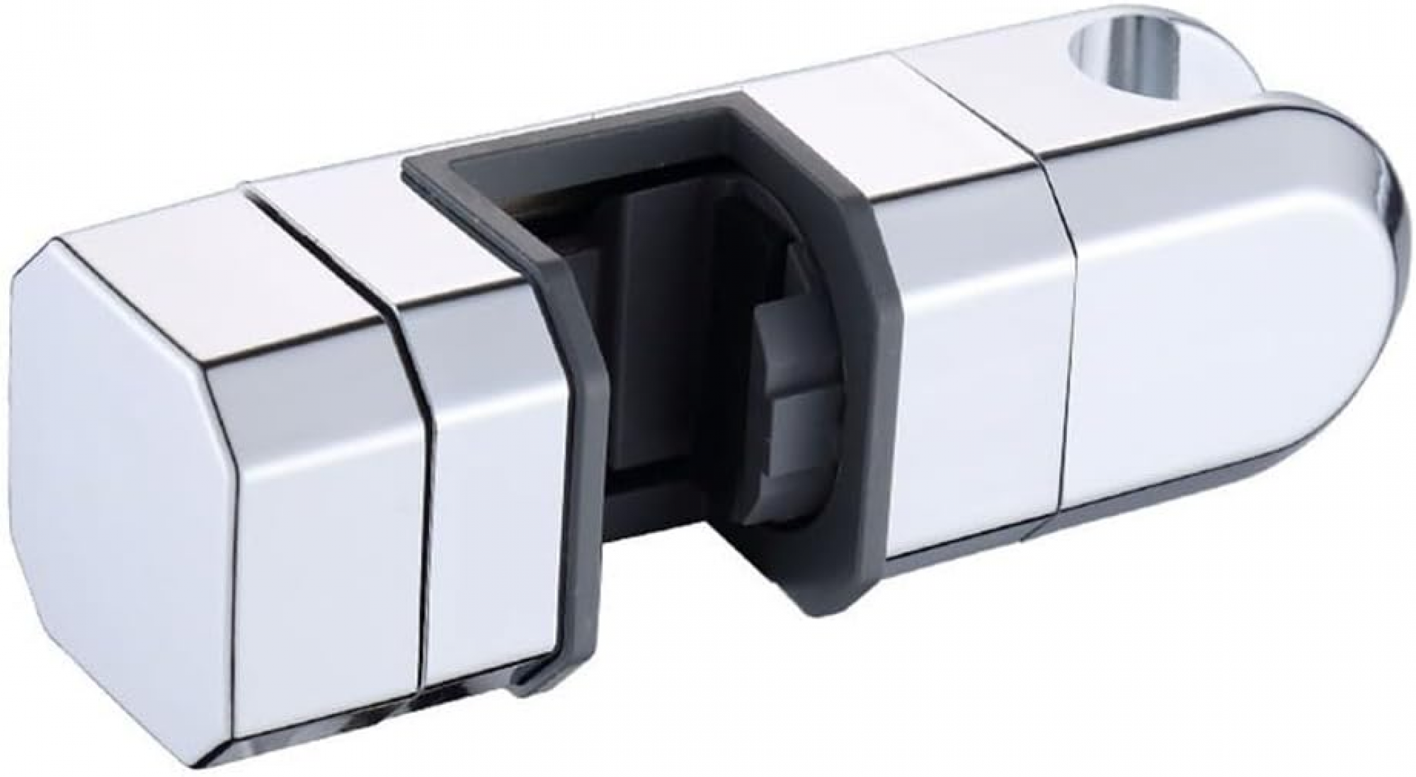 Regulowany uchwyt na słuchawkę prysznicową, kompatybilny z drążkami przesuwnymi o średnicy 15-18 mm, obrotowy o 360 stopni (srebrny)