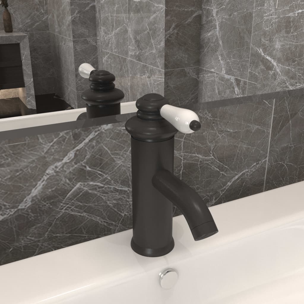 Bateria umywalkowa, szara, 130x180 mm vidaXL