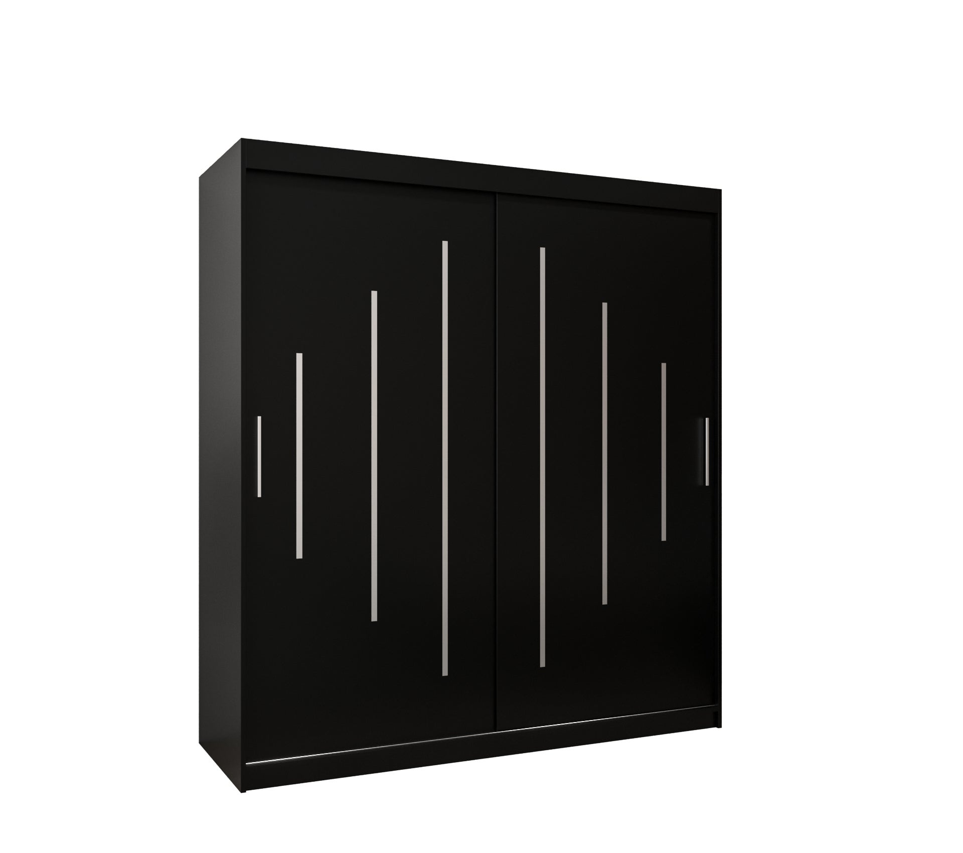 Szafa przesuwna garderoba York 180 x 62 x 200 cm Czarny - Abiks Meble