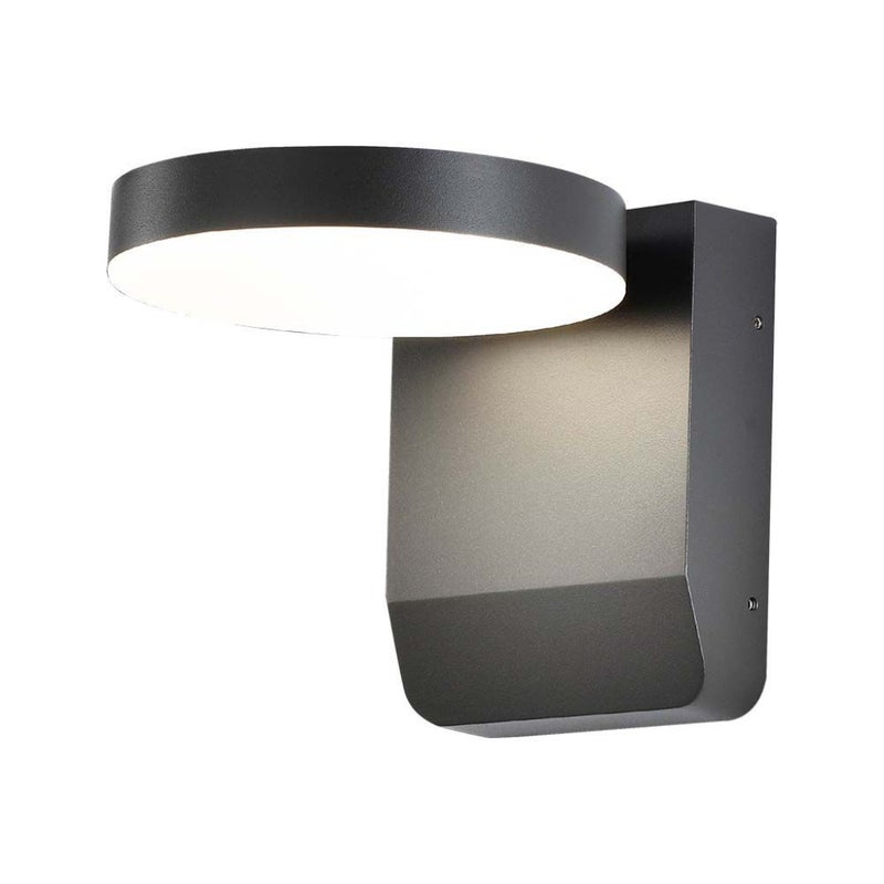 Okrągła lampa ścienna LED 17W 150LM/W Kolor czarny 3000K IP65
