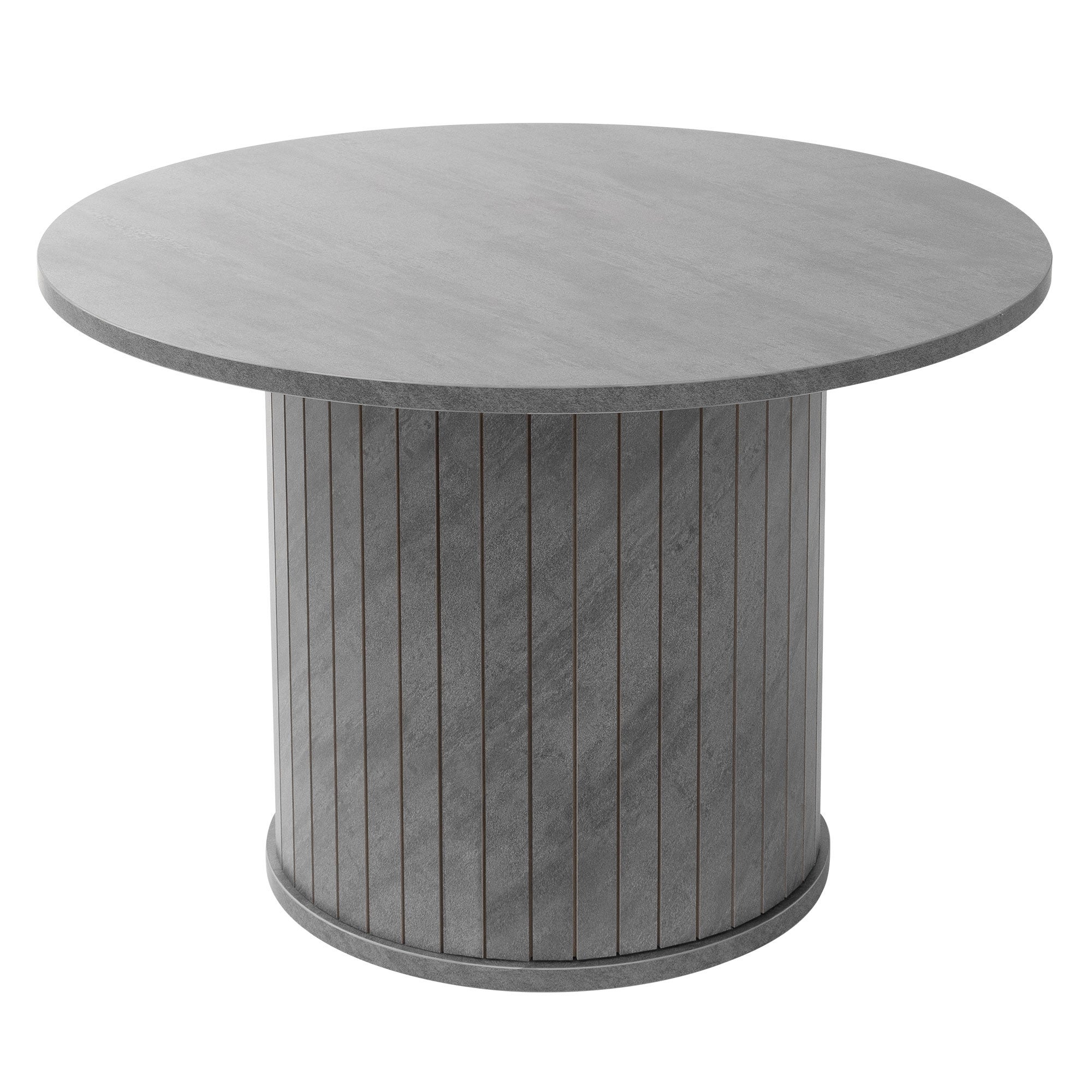 ML-Design okrągły stolik kawowy Ø60x50 cm szary betonowy wygląd nowoczesny stolik do salonu z podwyższanym blatem elegancki stolik pomocniczy