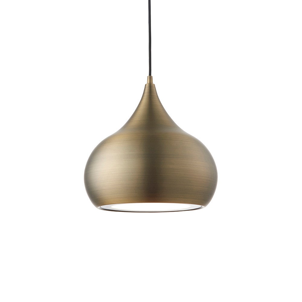 Lampa sufitowa kropla LED BROSNAN 19W neutralna 1500lm metal antyczny mosiądz wym:190x30x30cm IP20 Endon