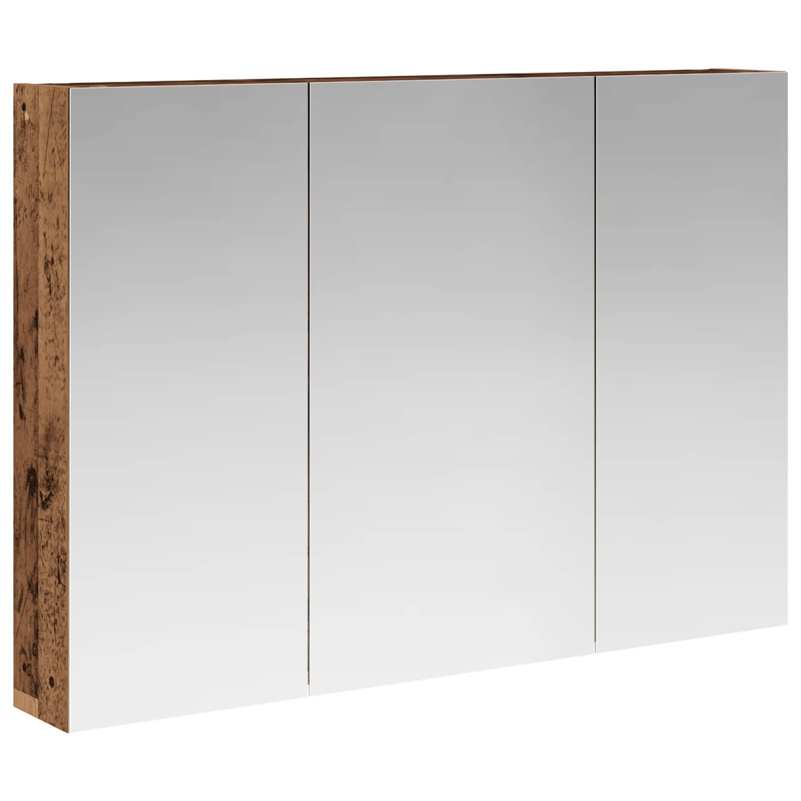 Szafka z lustrem do łazienki Stare drewno 100 x 14,5 x 70 cm