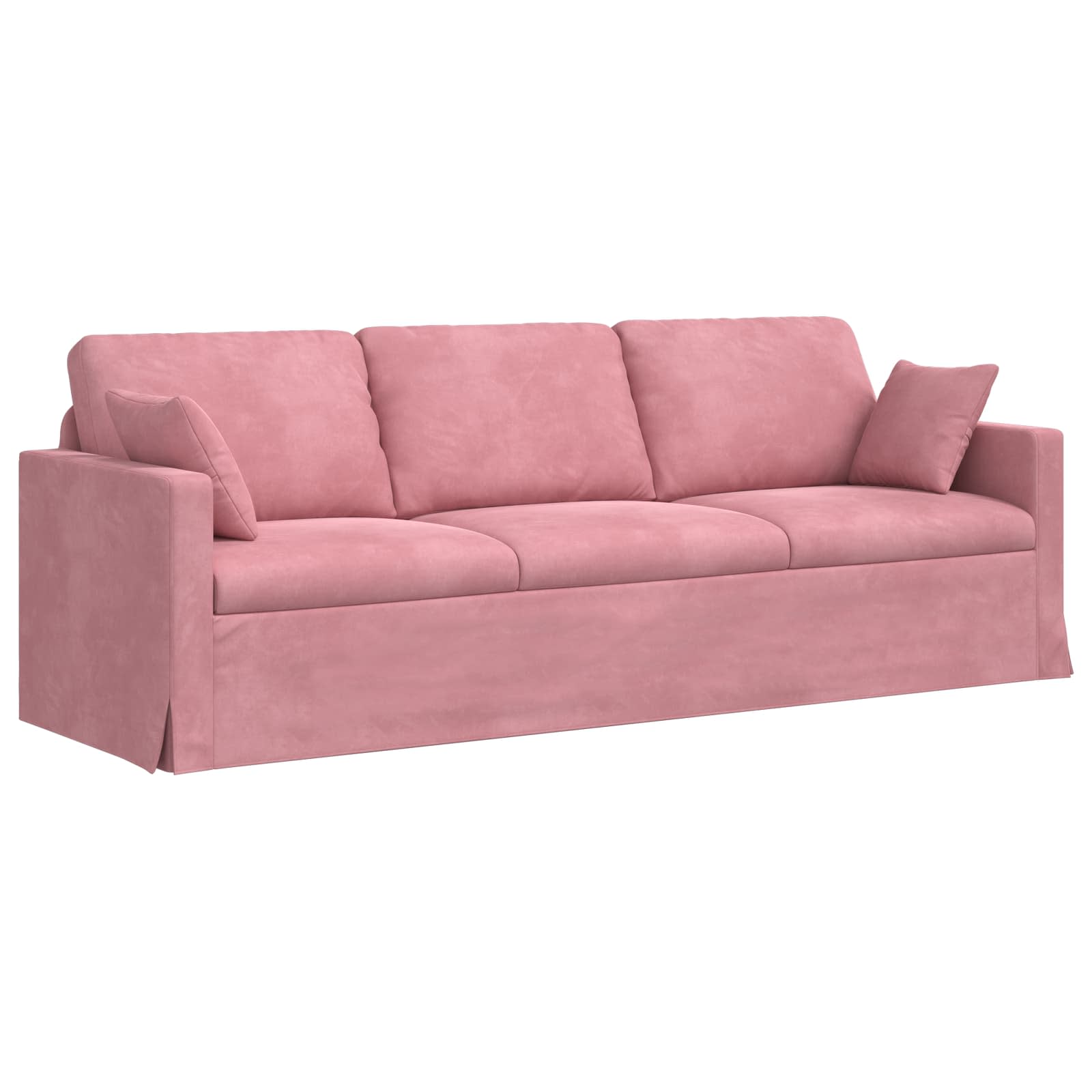 Sofa Różowy 228 x 78 x 80 cm Aksamit