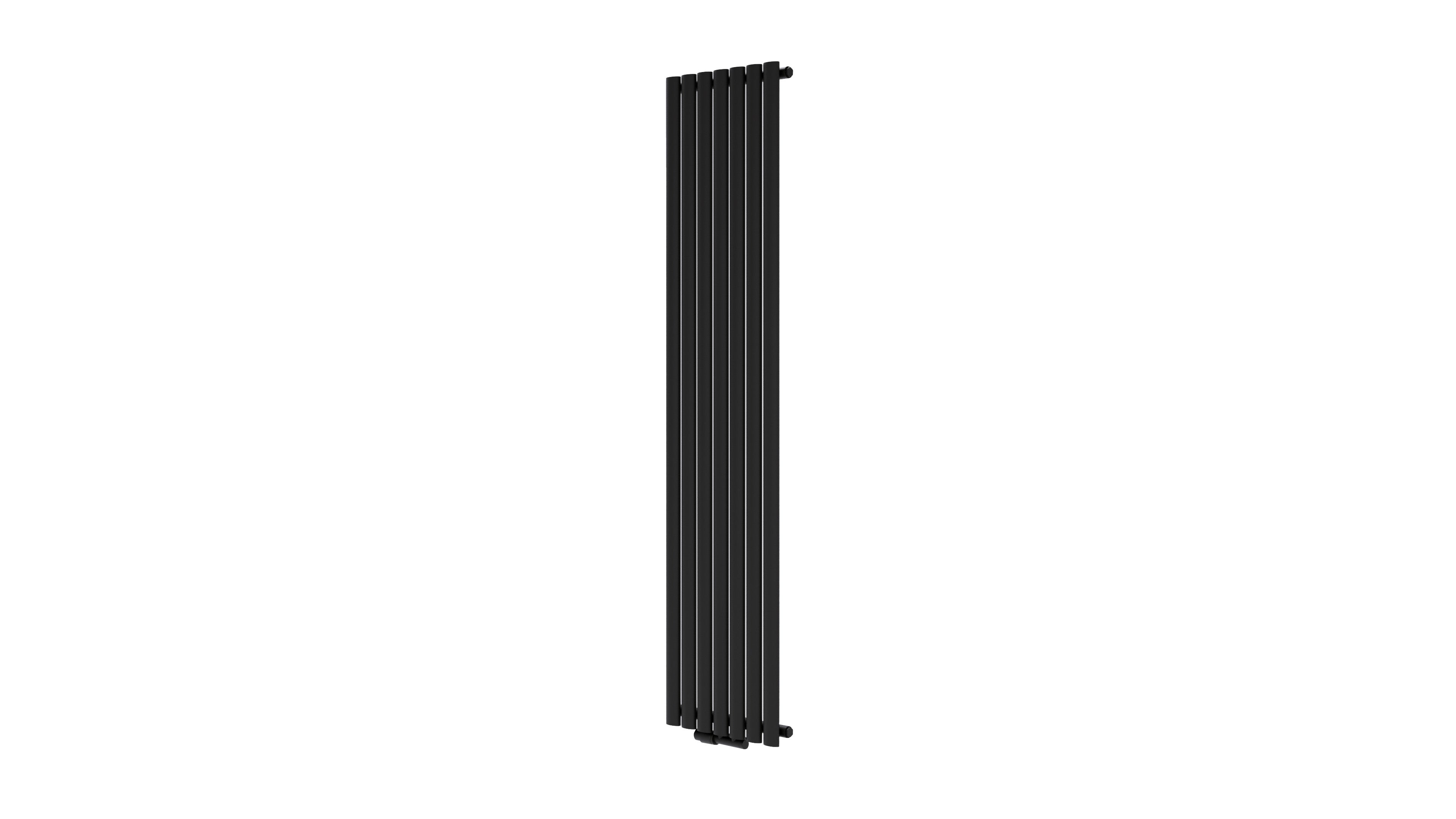 Grzejnik dekoracyjny OVAL ZDC 170x41 cm czarny 827W Roz 5 cm LUXRAD