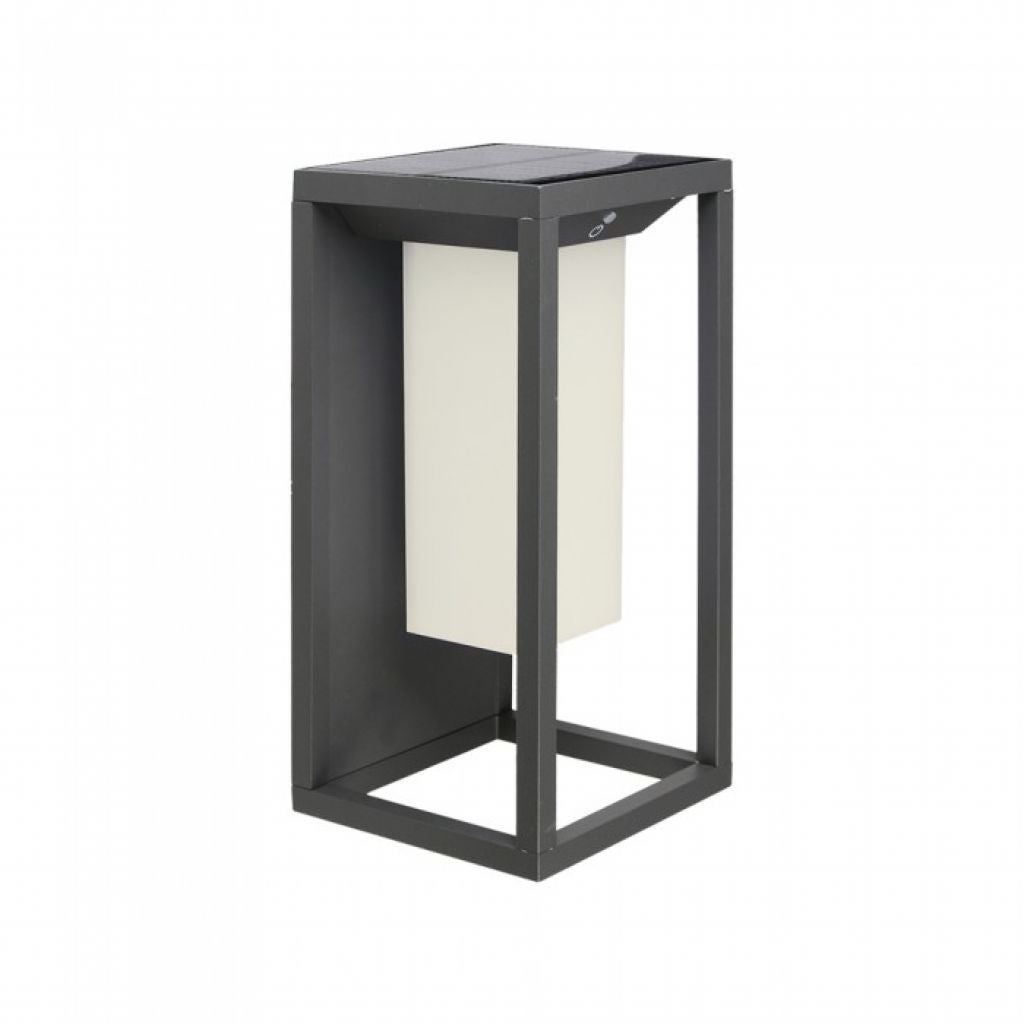 2W prostokątna lampa ścienna solarna Samsung Chip LED zewnętrzna z czujnikiem zmierzchu i trybem stałej jasności 3000K 29 cm