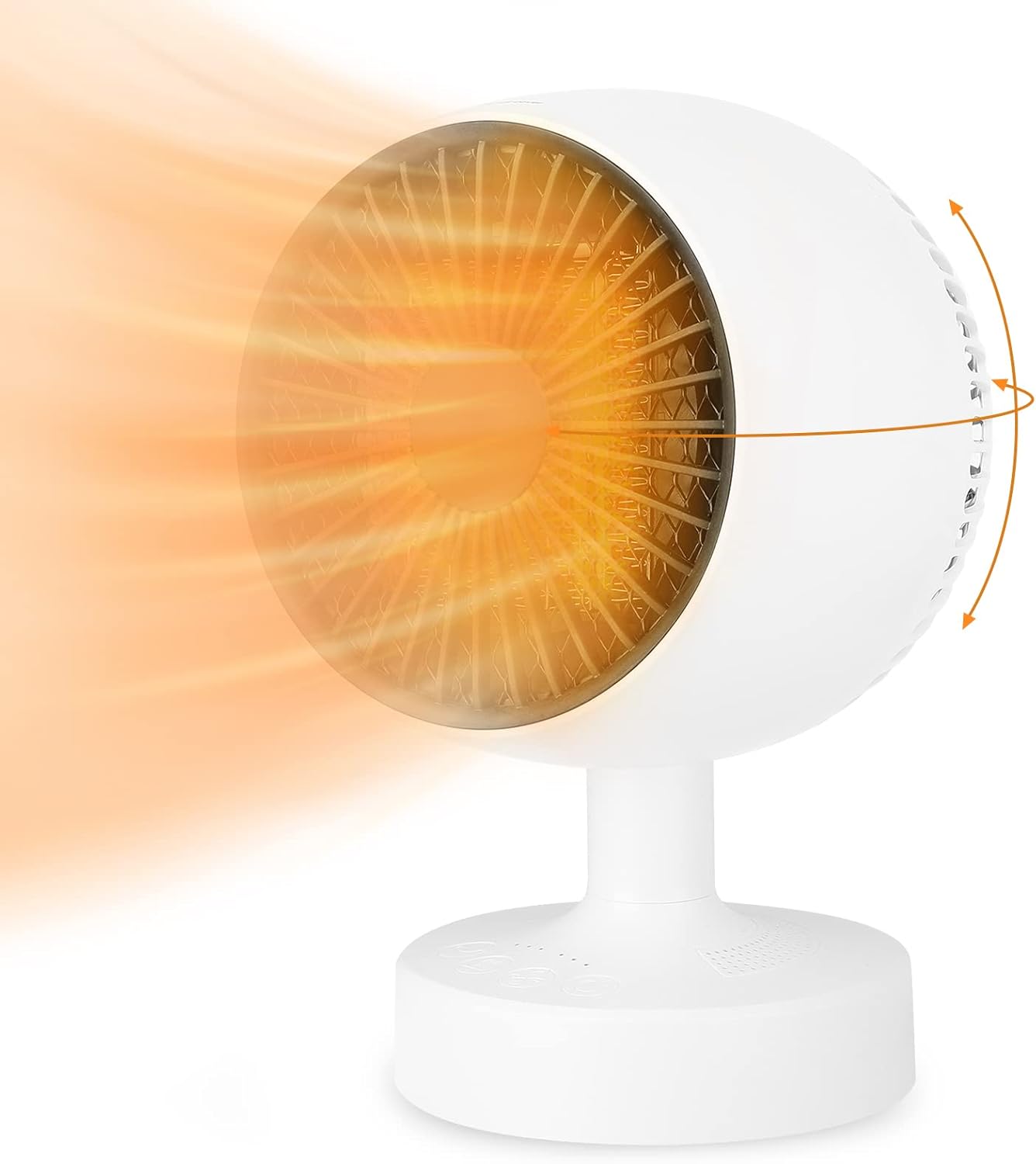 Grzejnik nadmuchowy Grzejnik elektryczny PTC 500W, Regulacja góra-dół 120° + Regulacja lewo/prawo 160°, 3 tryby ogrzewania