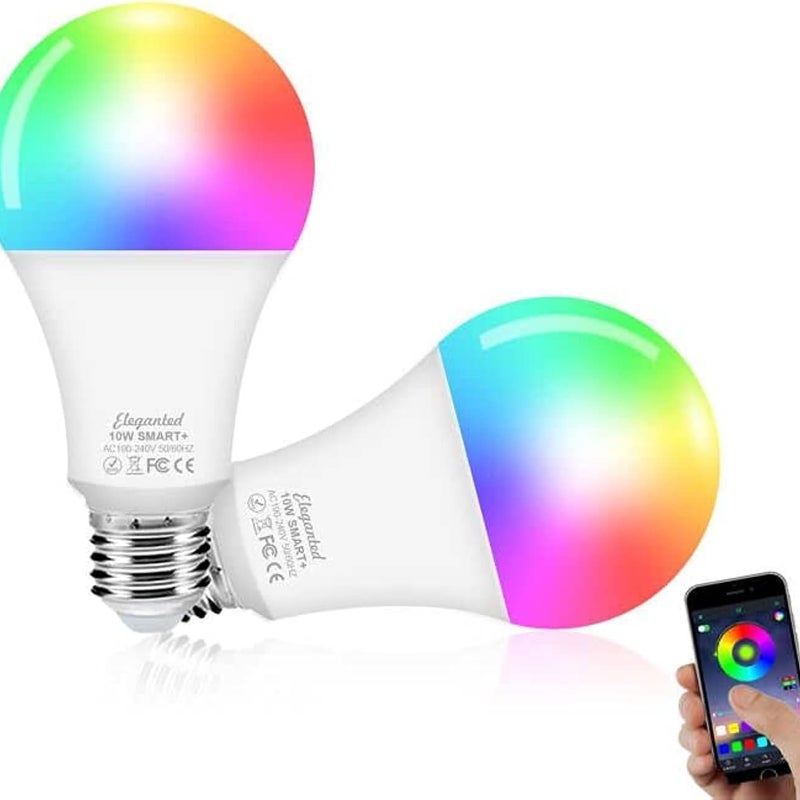 Inteligentna żarówka LED Wifi ściemnialna żarówka RGB i światło białe RGBCW żarówka Connectee Alexa kompatybilna z Google Home Sir szt