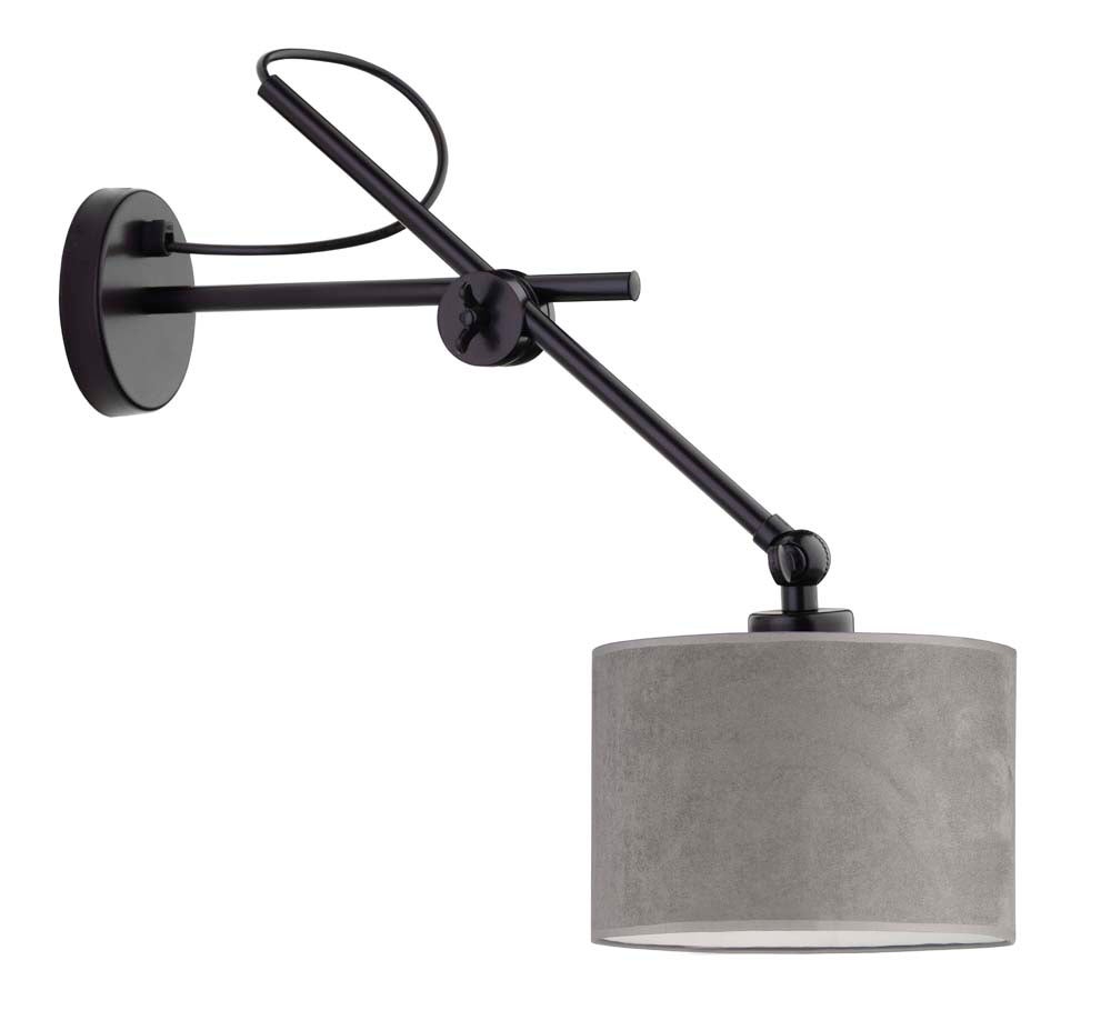 Kinkiet przegubowy lampa ścienna lampa na ścianę regulowany z abażurem walec MODERN