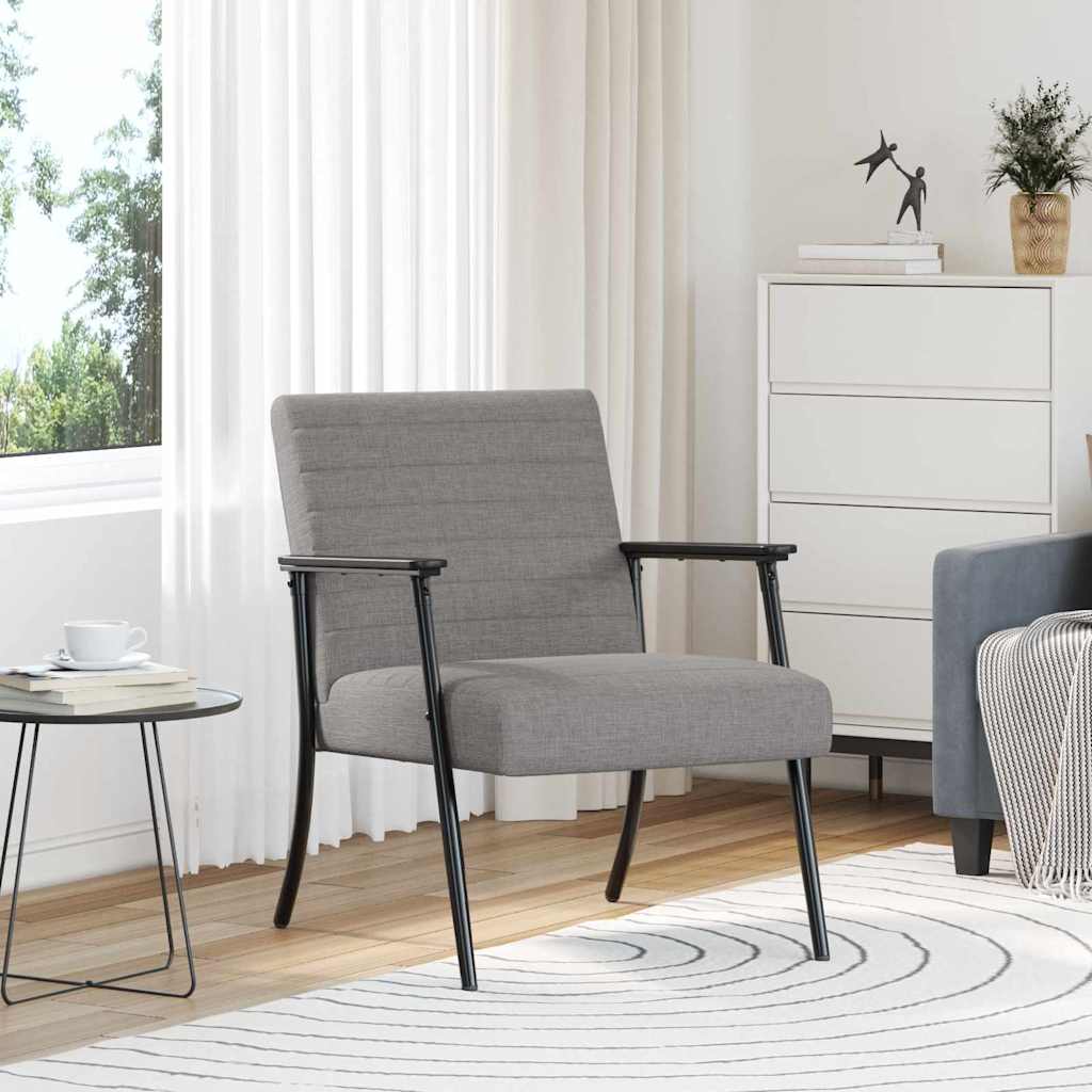 fotel Ciemnoszary 59 x 75 x 78 cm tkanina vidaXL