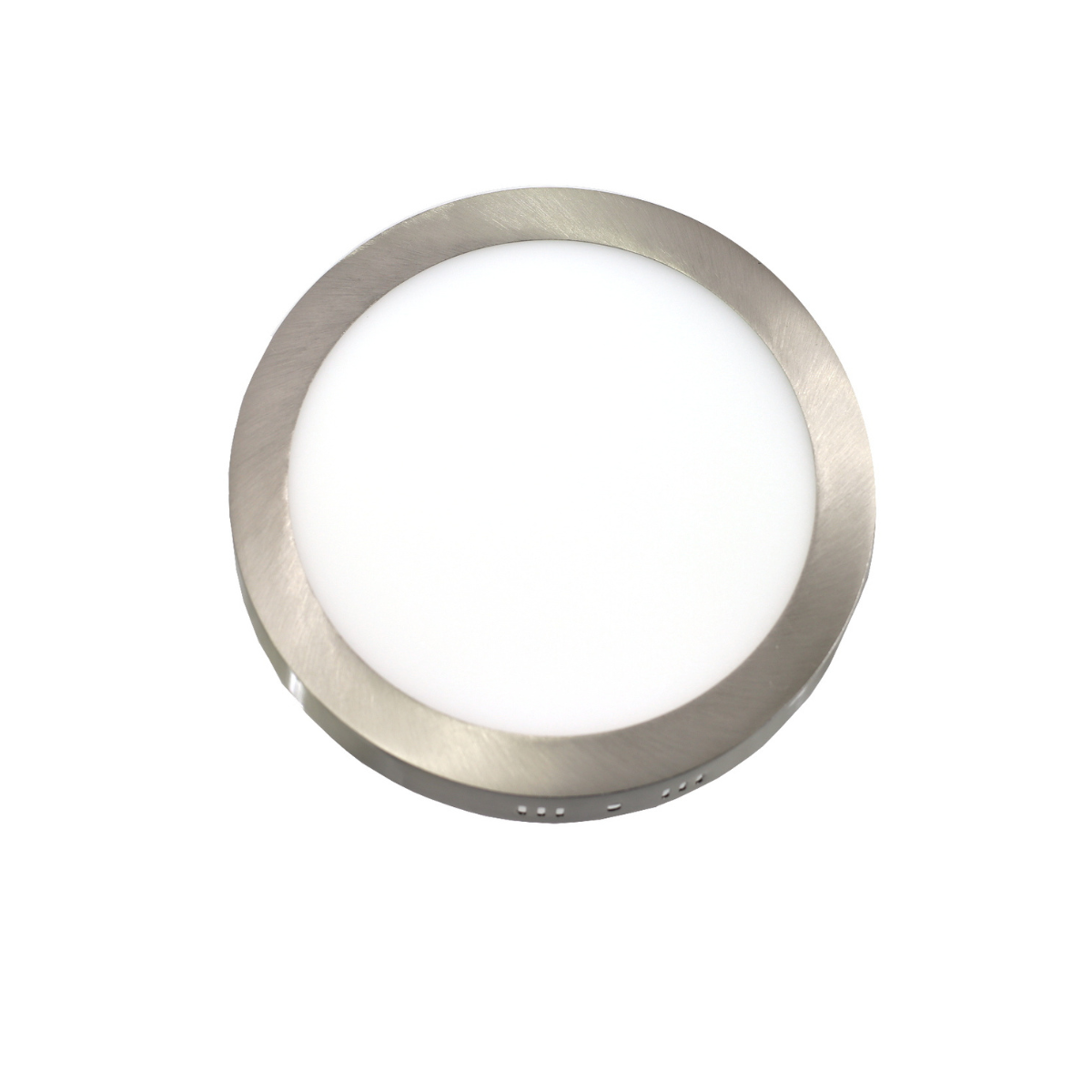 Downlight LED 12W Chłodne światło 6000K. Okrągła powierzchnia wykończona stalą