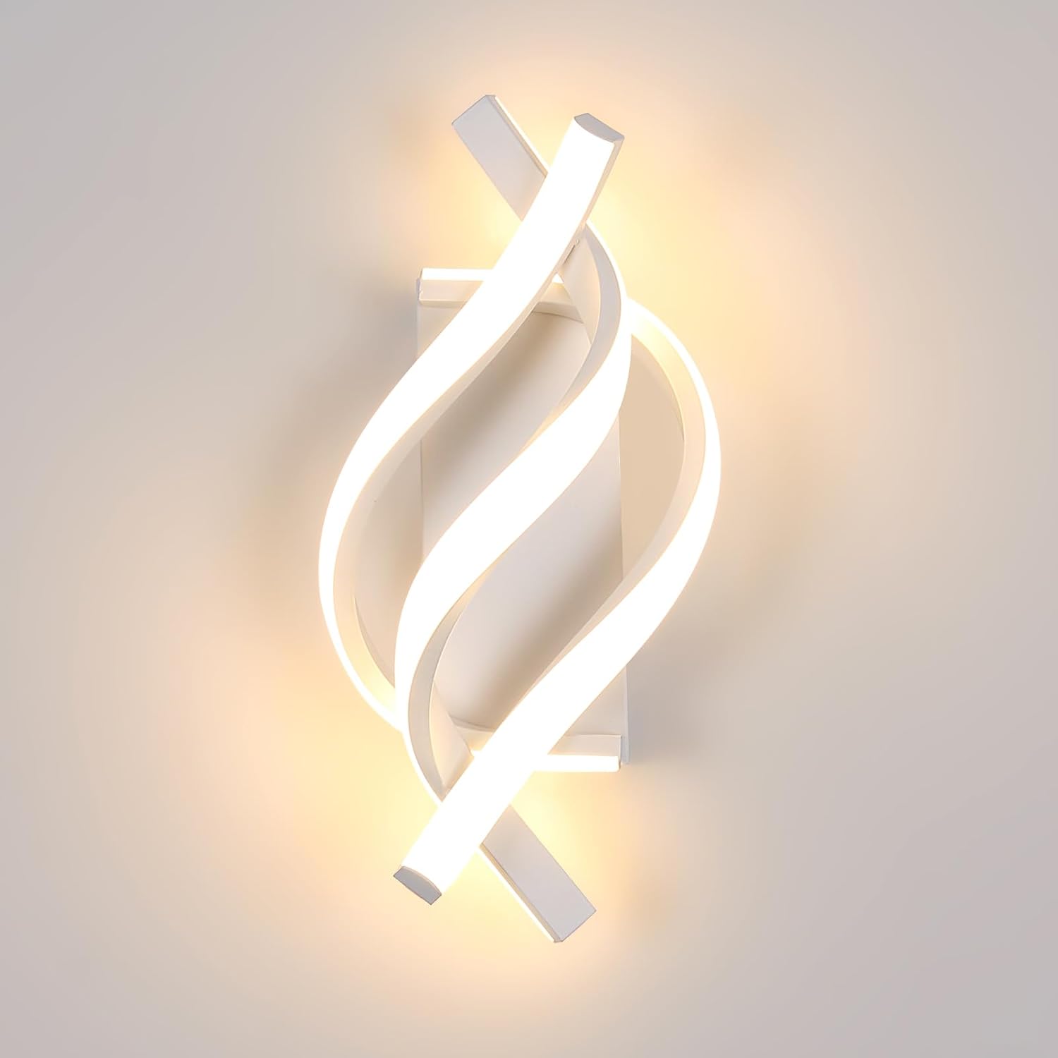 Nowoczesna lampa ścienna do sypialni, kinkiety do salonu, na schody, do korytarza, białe