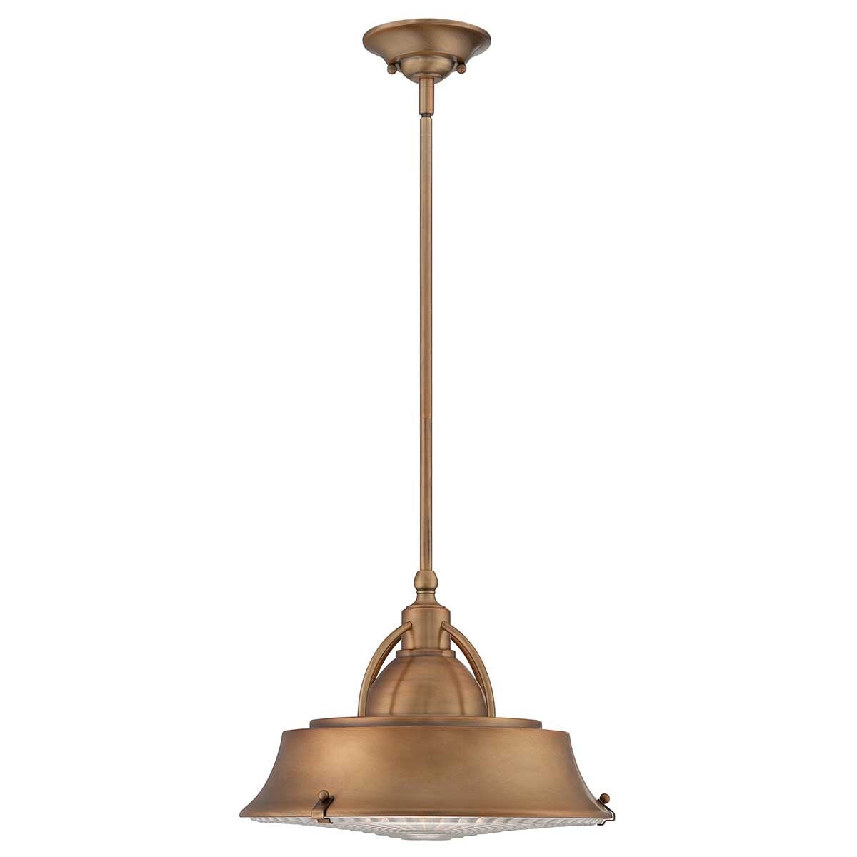 Lampa wisząca nad stół kuchenny miedź Cody 2xE27 60W Quoizel