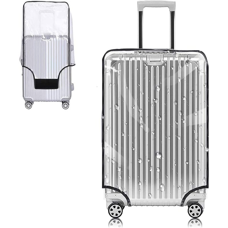 Pokrowiec na walizkę z przezroczystego PVC o wymiarach 28" (25,98" wys. x 19,68" dł. x 11,81" szer.), pokrowiec na bagaż 24-calowy
