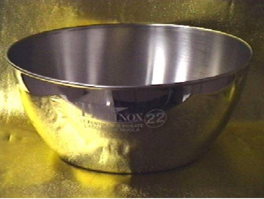 Miska sałatkowa ze stali nierdzewnej, wygięta, 40 cm, 509038, szara, pinti, inox
